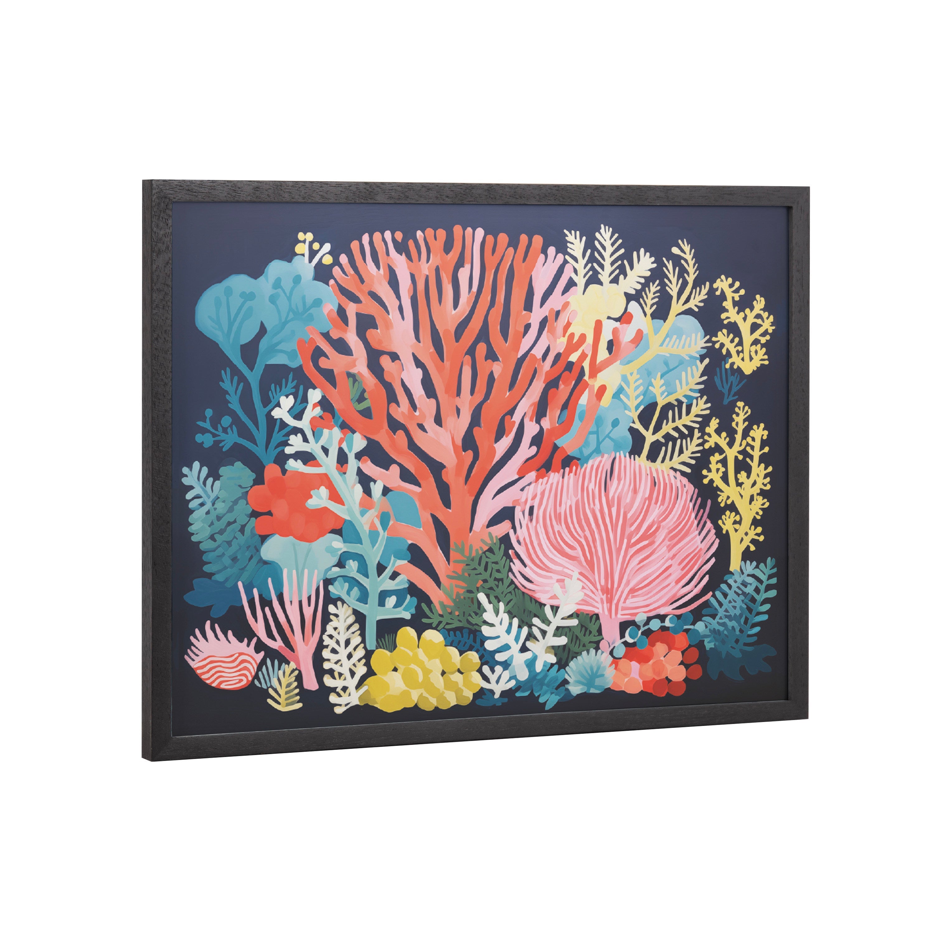 Gallery Bright Coral Underwater Ocean Print by The Creative Bunch Studio