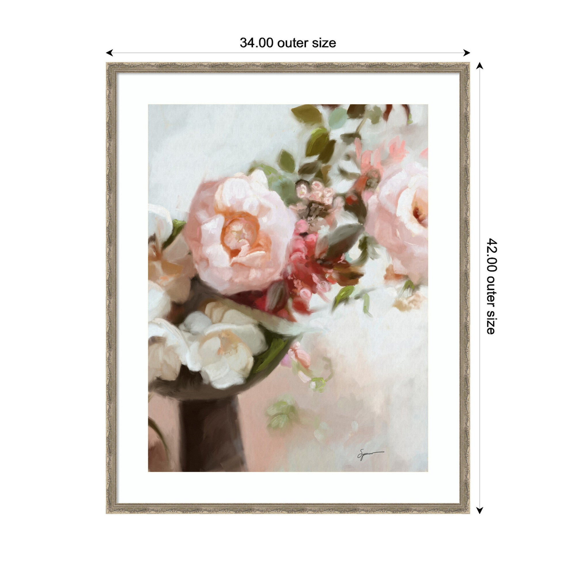 Everythings Peachy by Mary Sparrow Framed Wall Art Print