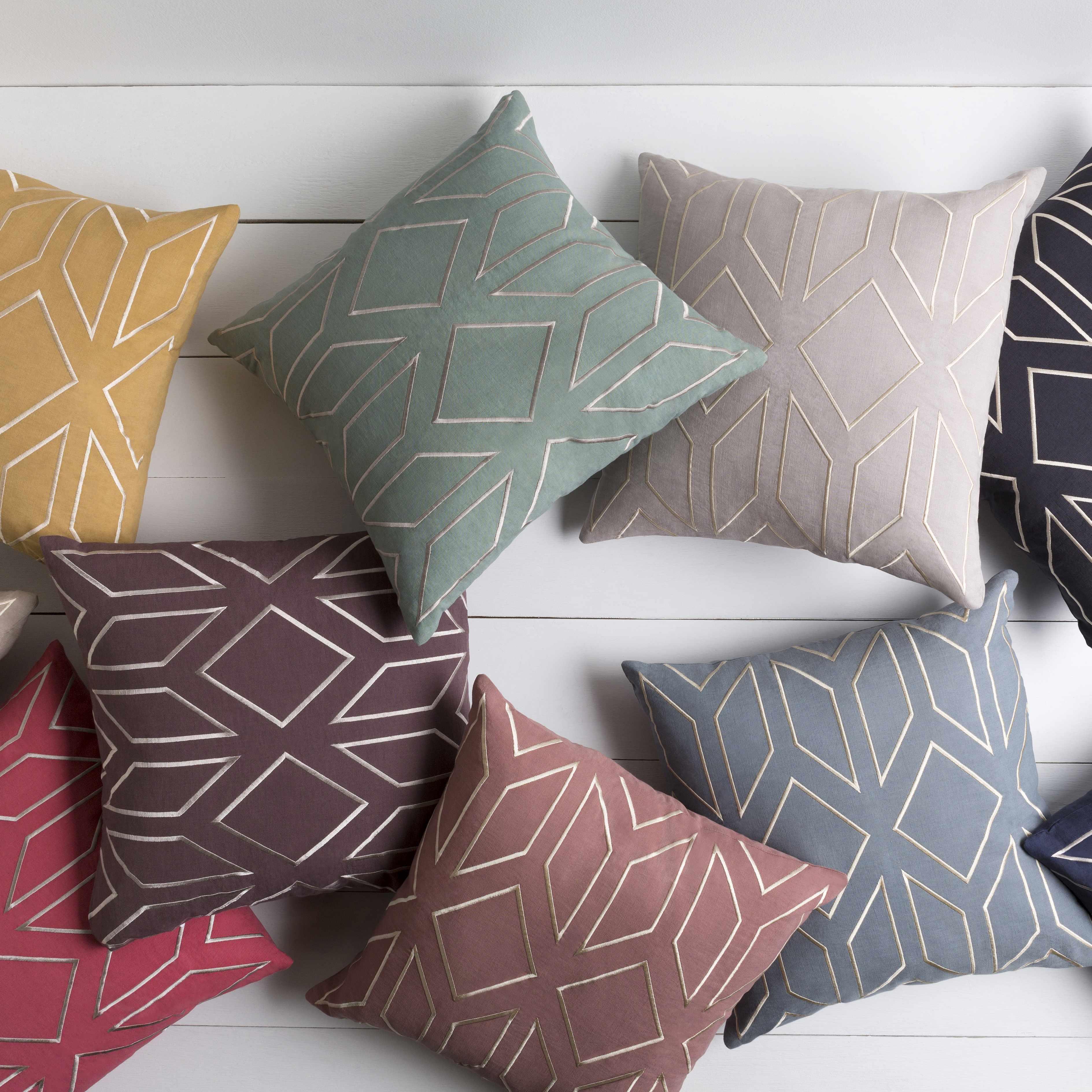 Mounds Pink Geometric Accent Pillow - Clearance - PRHOMZ