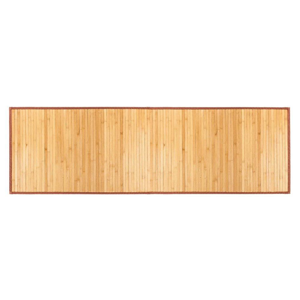 Bamboo Floor Mat Natural 24"*72" Non-sliding Waterproof Home-use Protective Mat for Floor U.S.Inventory-0