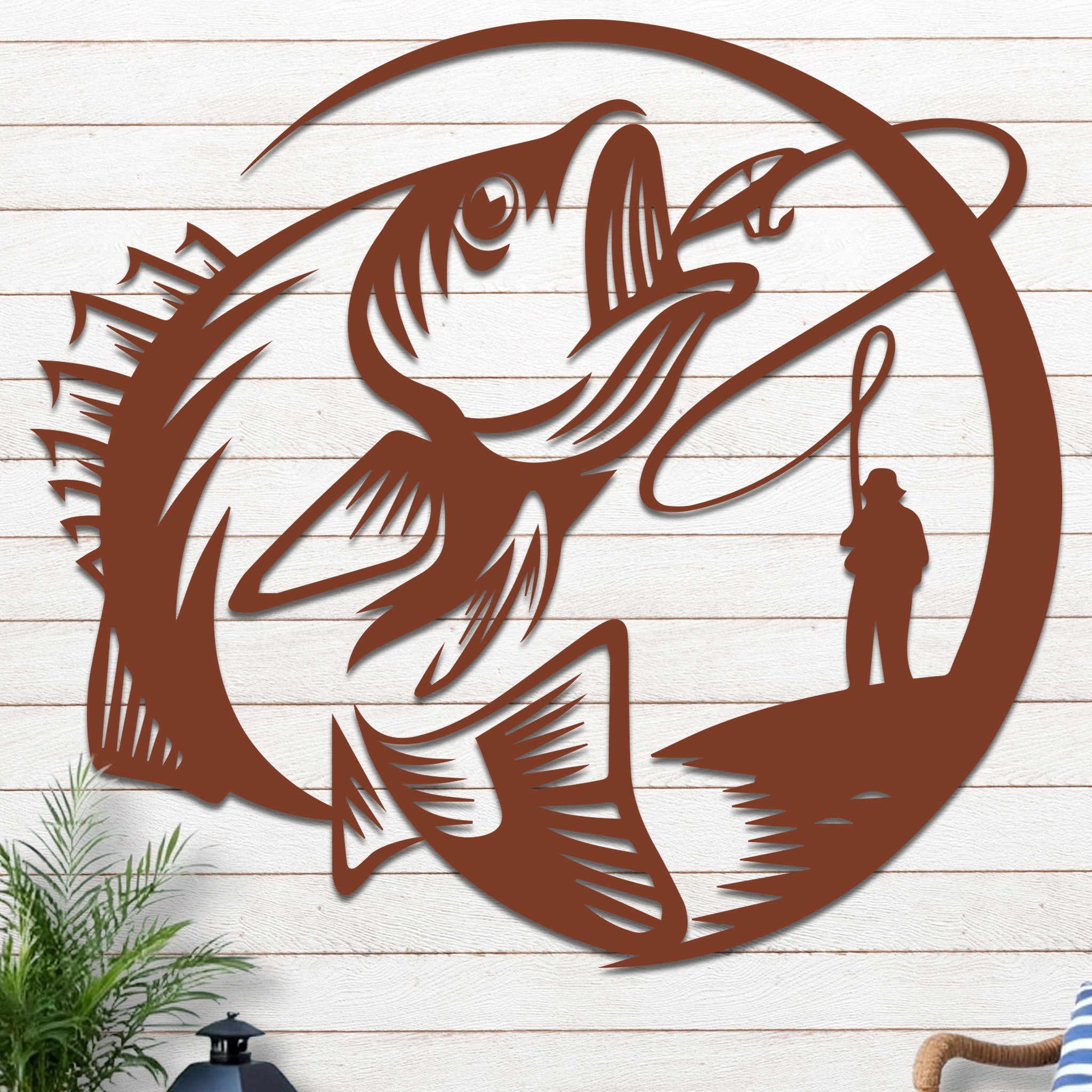 Bass Fishing Under the Moonlight Sign-6