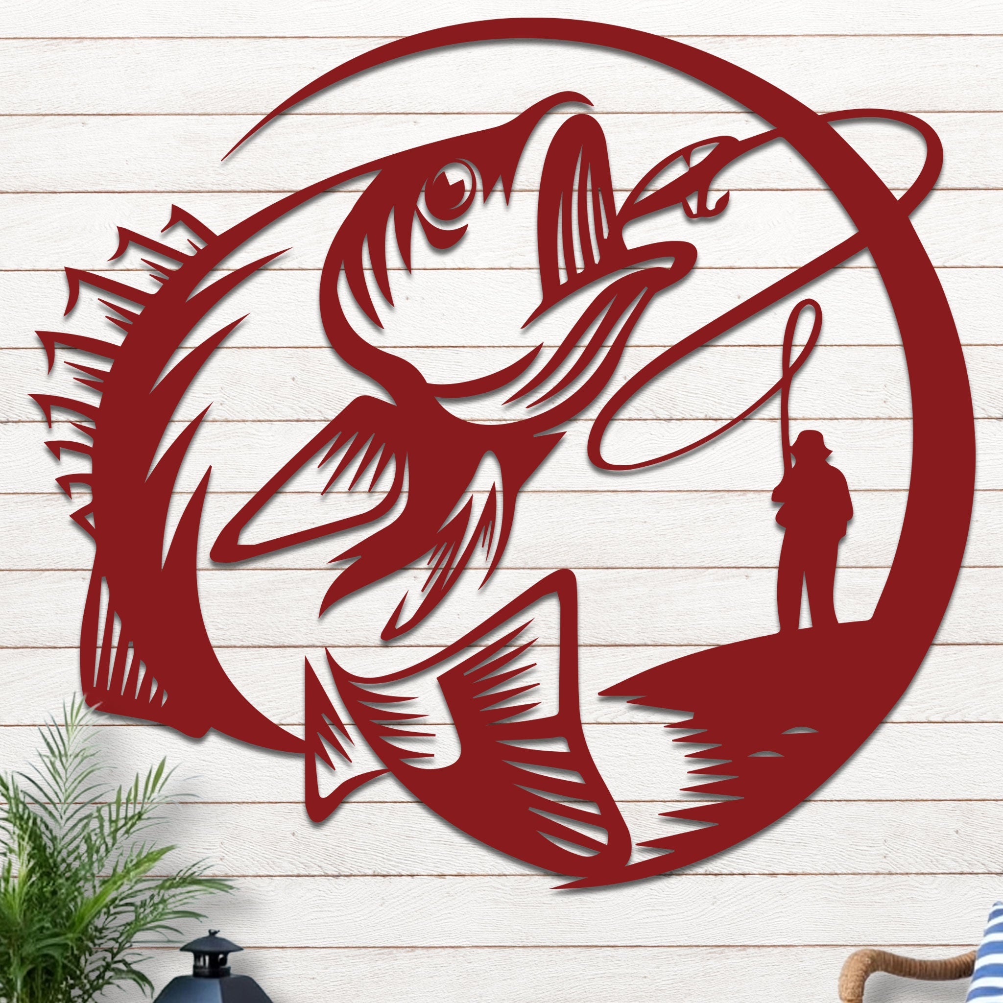 Bass Fishing Under the Moonlight Sign-8