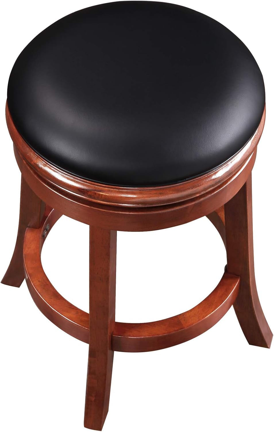 Backless Counter Height Bar Stool 24 Inch Cherry Color