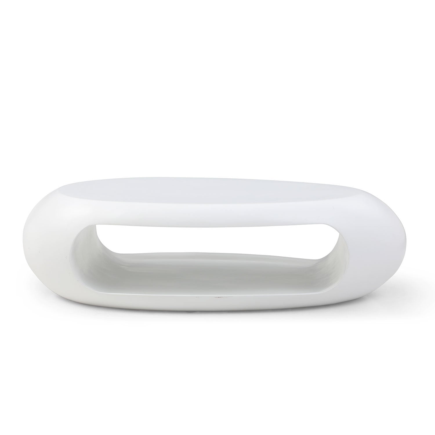 Modern Oval Fiberglass Coffee Table-1