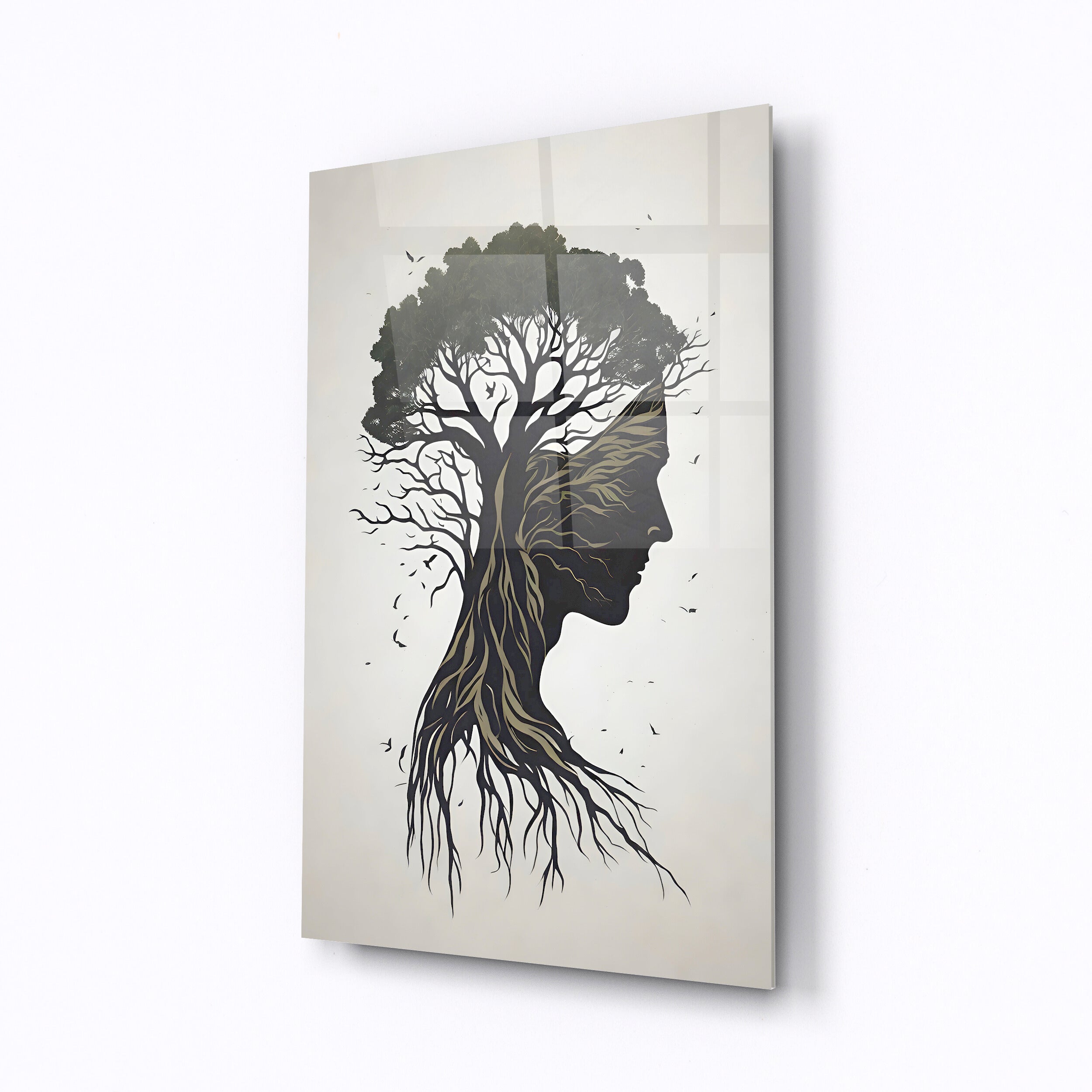 Tempered glass wall art The tree of Life-0