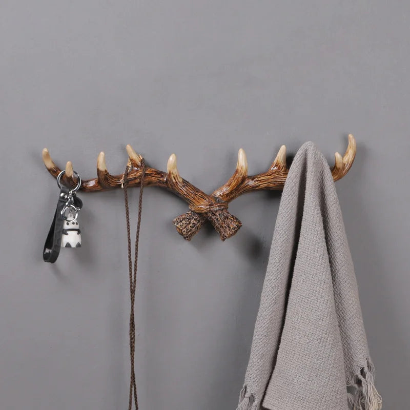 Wall Décor Antlers Hook Key Holder Coat Hooks Towel Wall Hooks