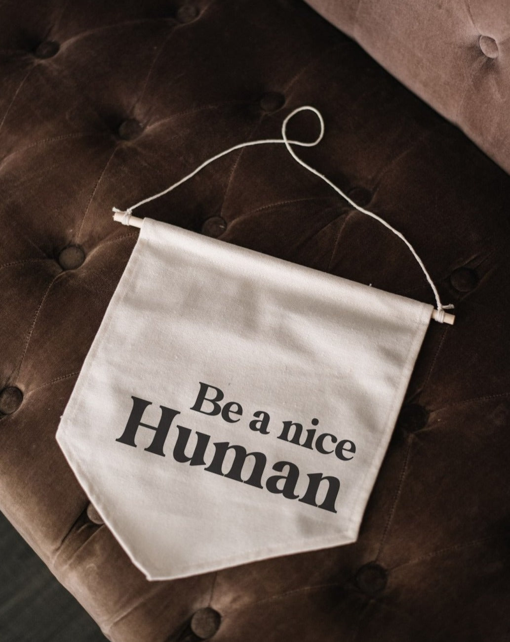 Be a Nice Human Canvas Banner-3