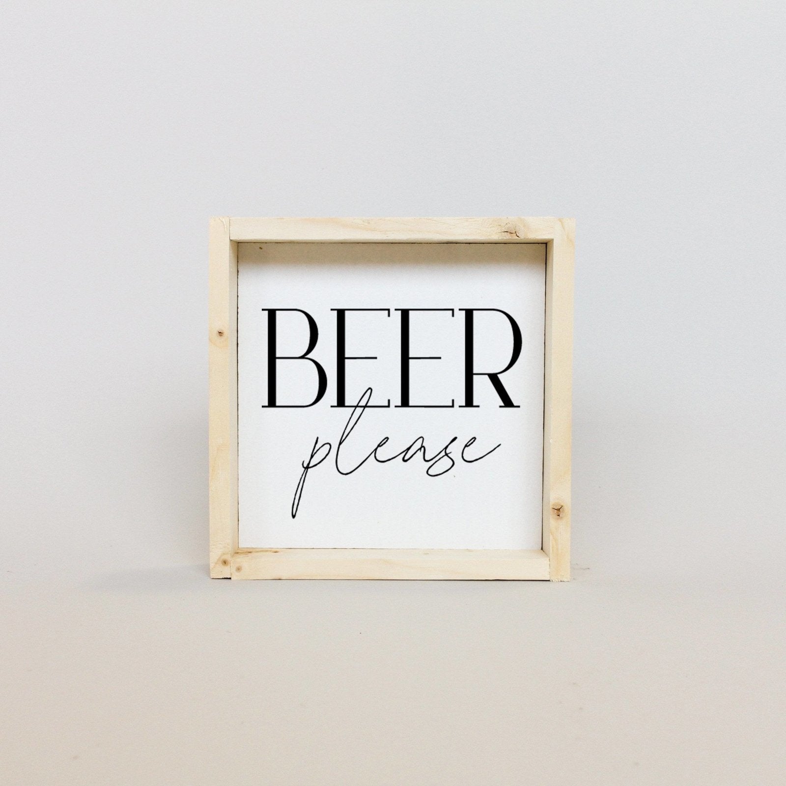 Beer Please Mini Wood Sign-6