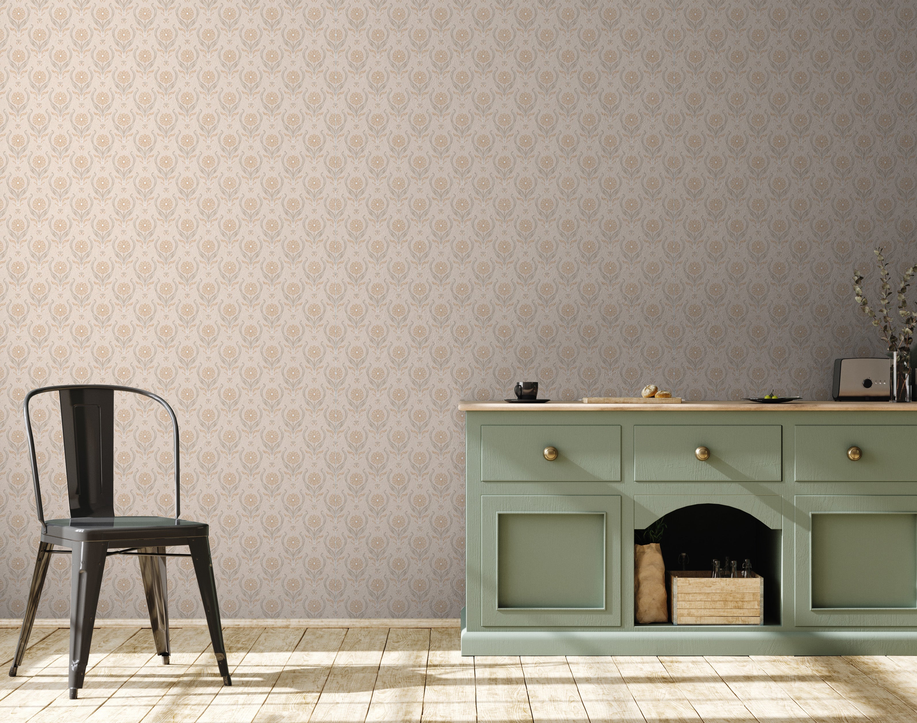 Dahlia Wallpaper by Caroline Rausch Design