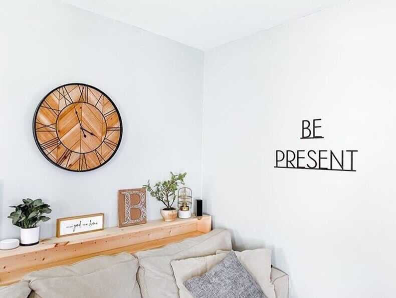 Be Present Wooden Words