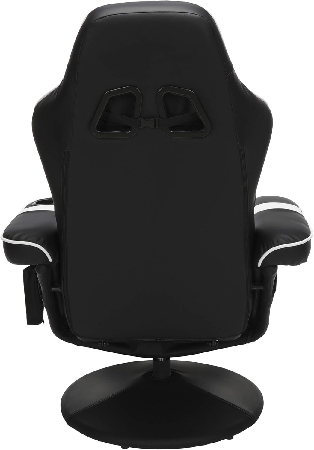 White Gaming Recliner Cupholder And Adjustable Footrest