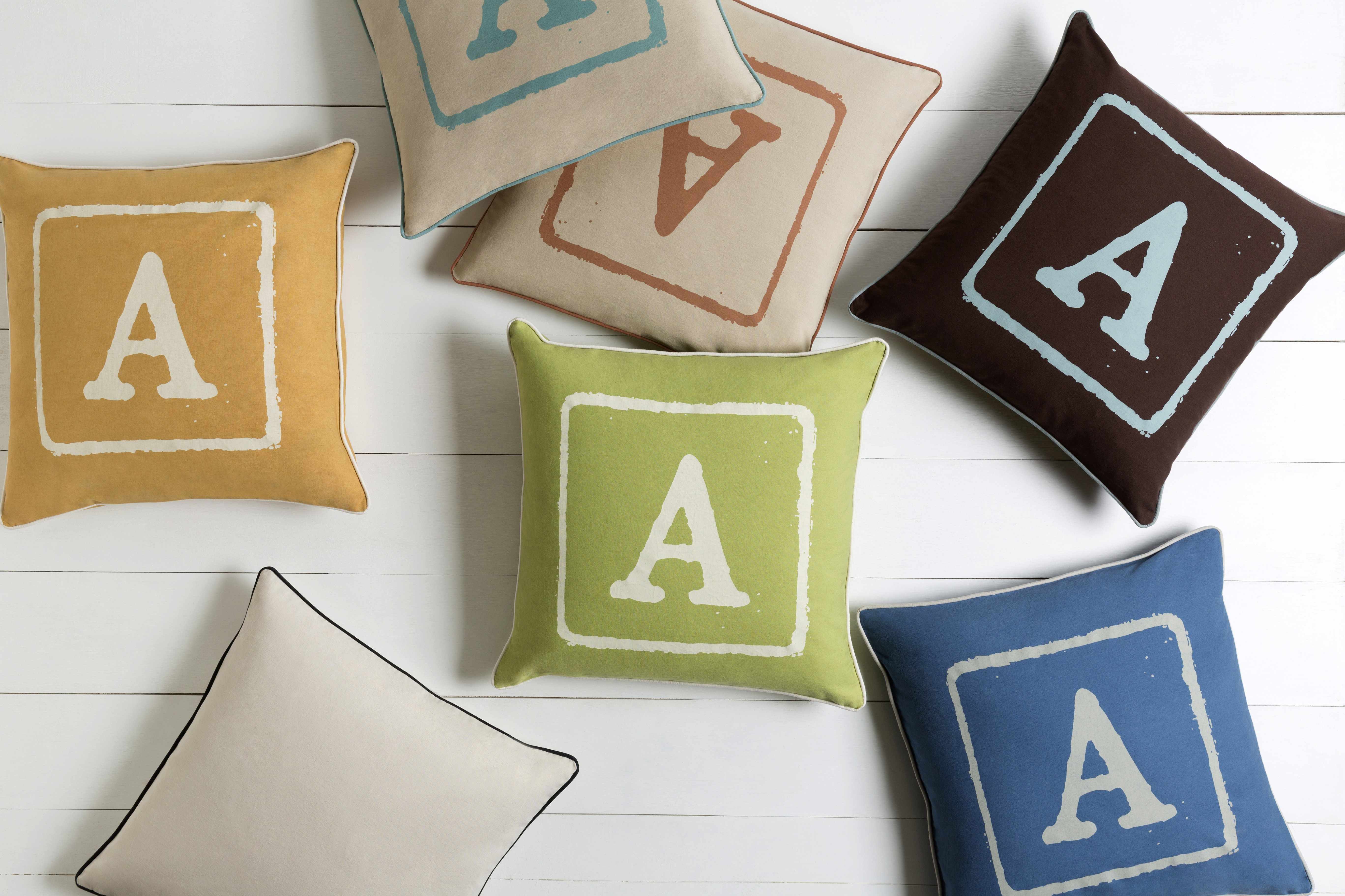Windygates Letter A Throw Pillow - Clearance-4