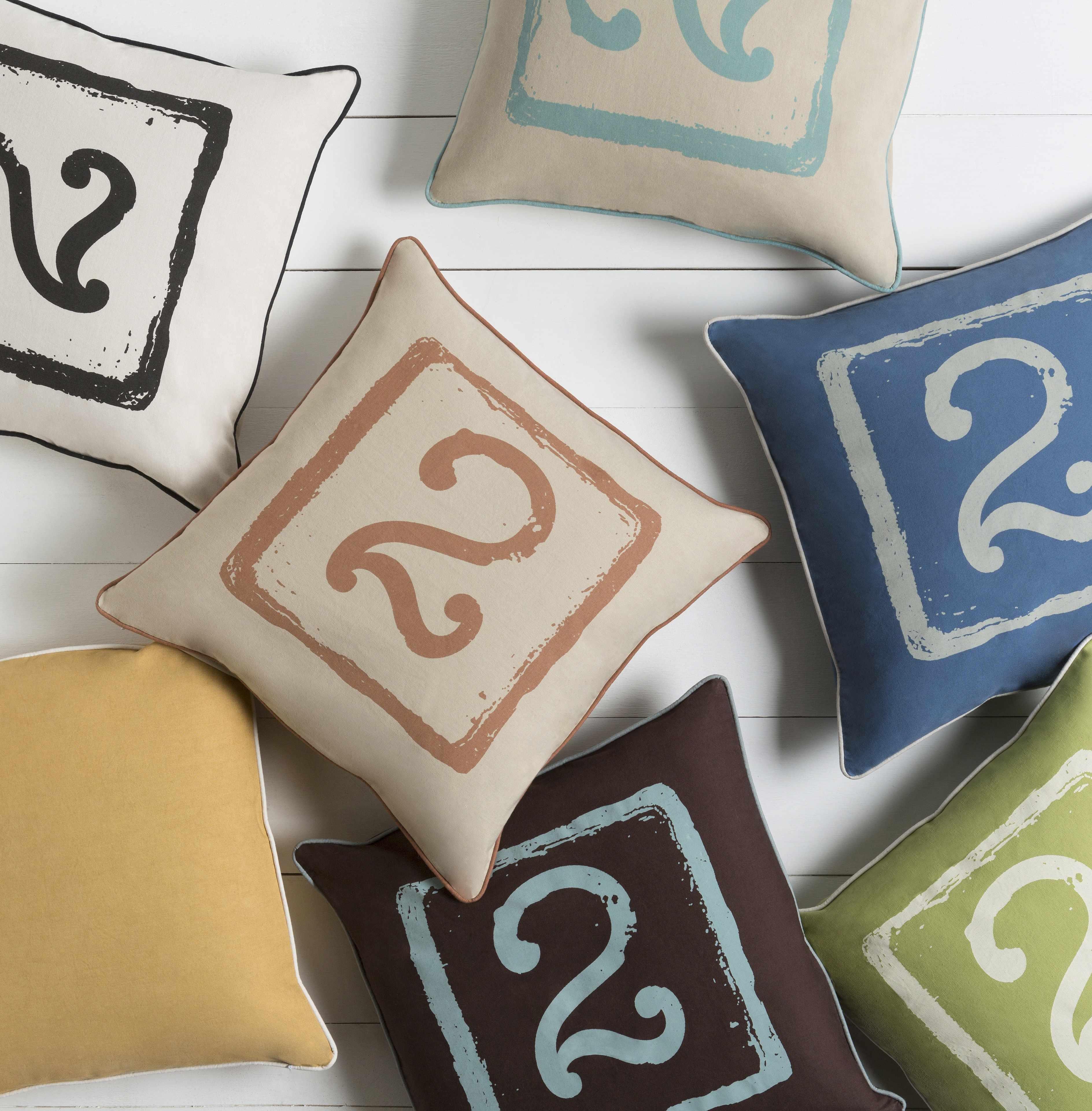 Hobartville Blue Number 2 Accent Pillow - Clearance - PRHOMZ