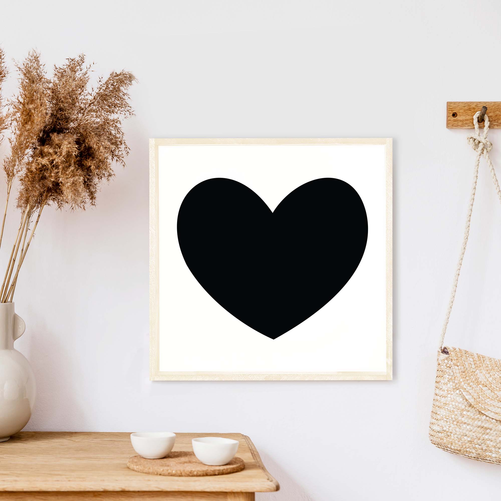 Black Heart #2 Wood Sign-3