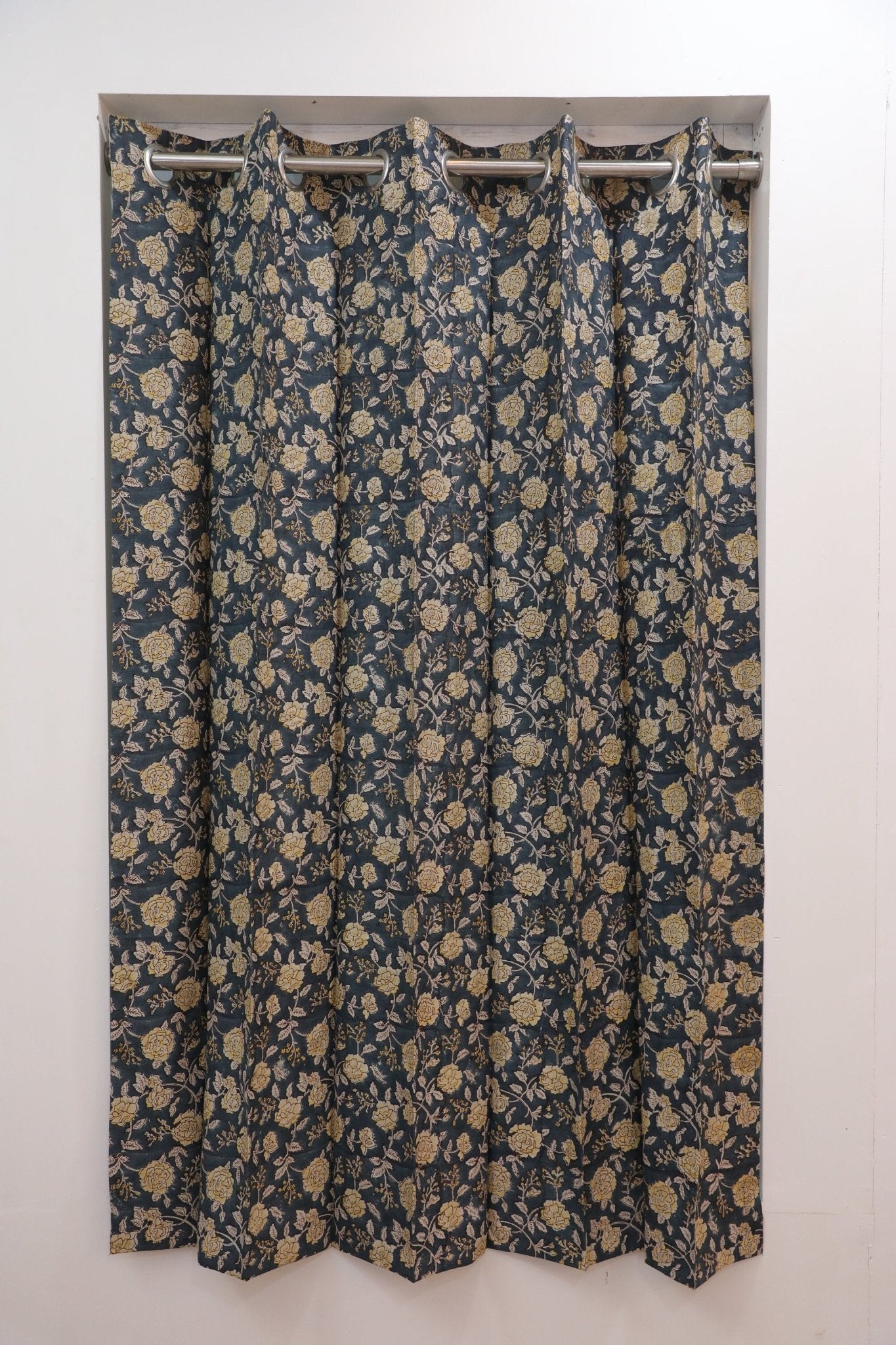 Indian Artisan Pure Linen Boho Curtains - Rameshwaram
