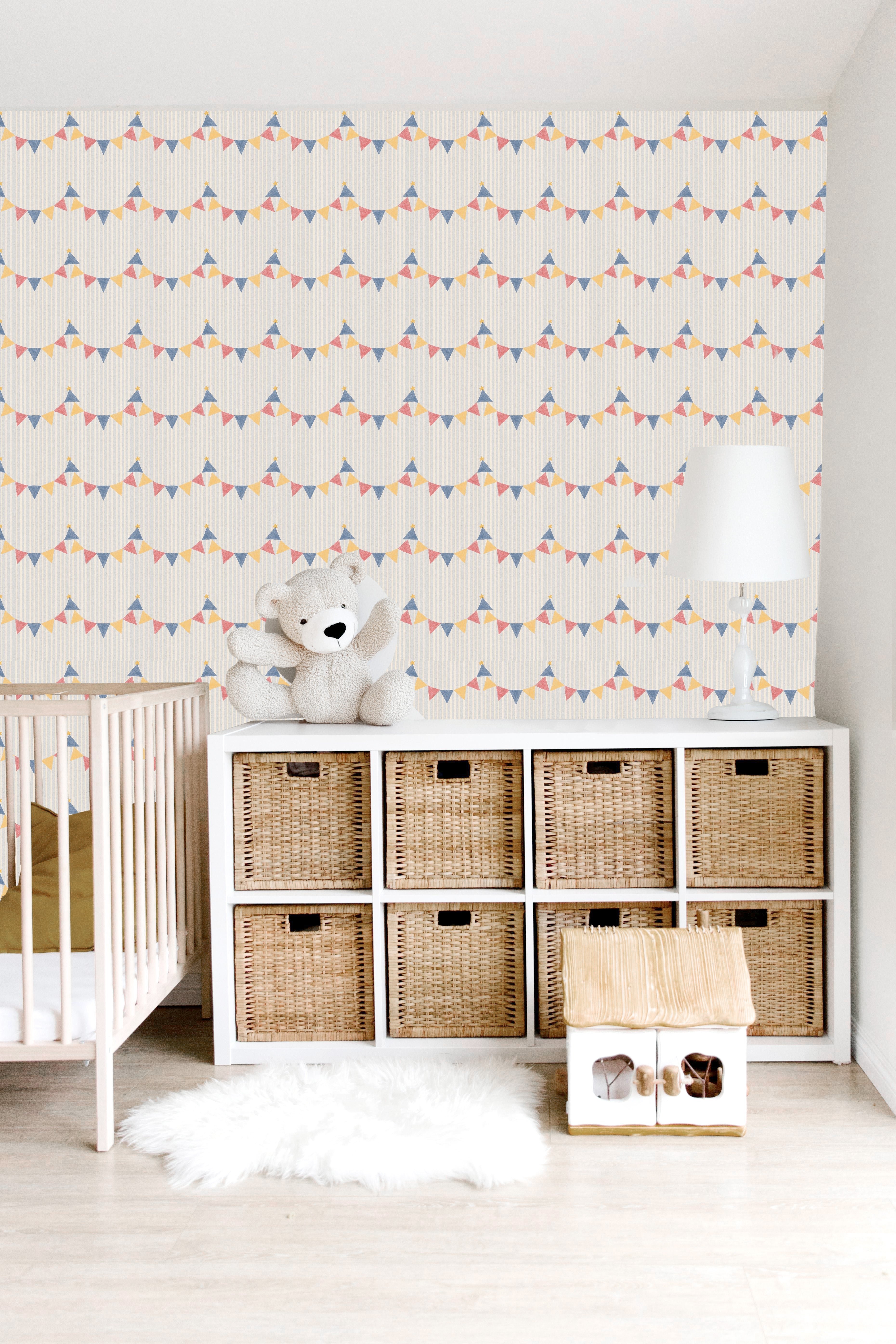 Bunting Wallpaper by Yorkville Studio