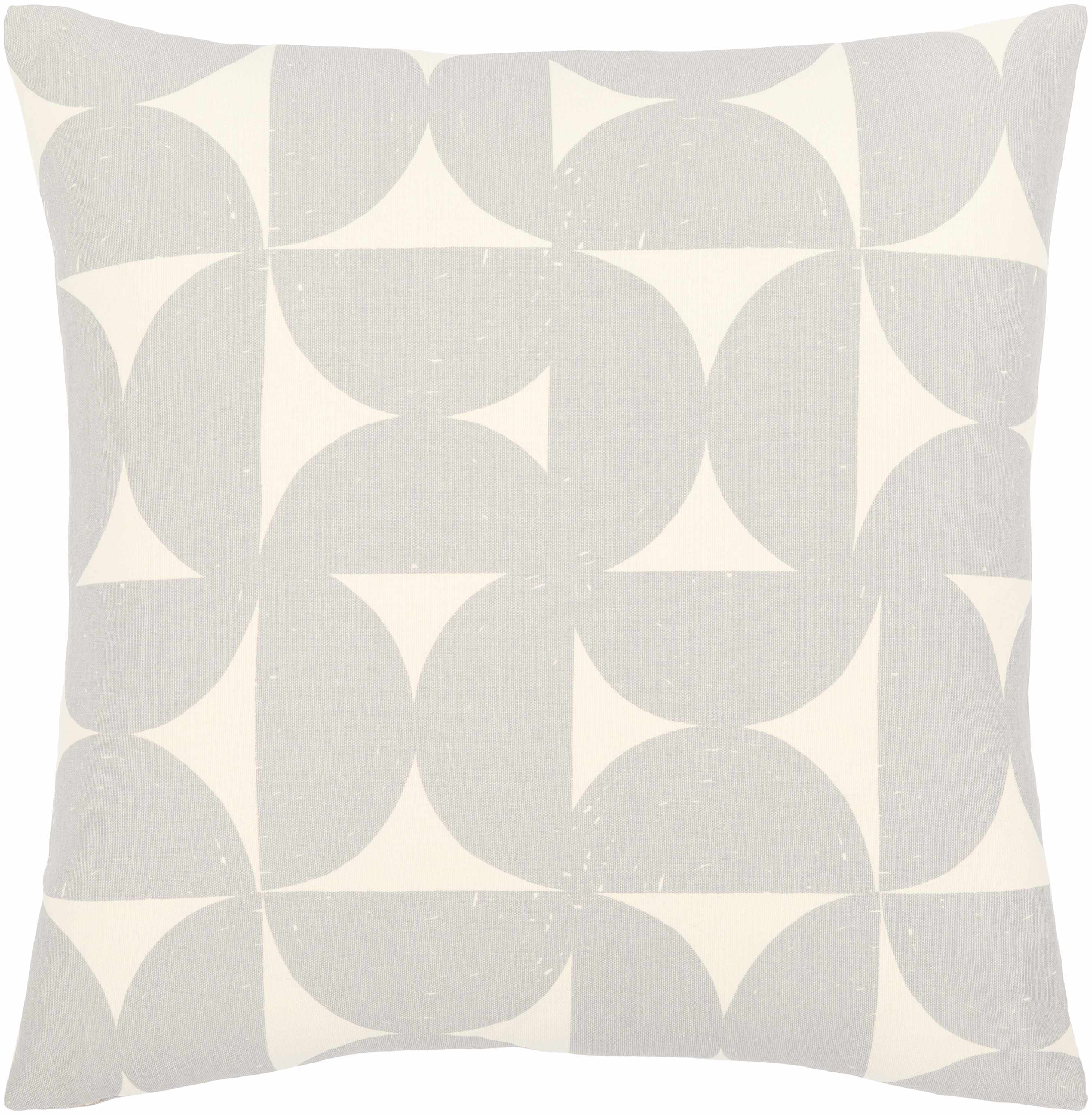 Bungabon Grey Geometric Pattern Throw Pillow-0