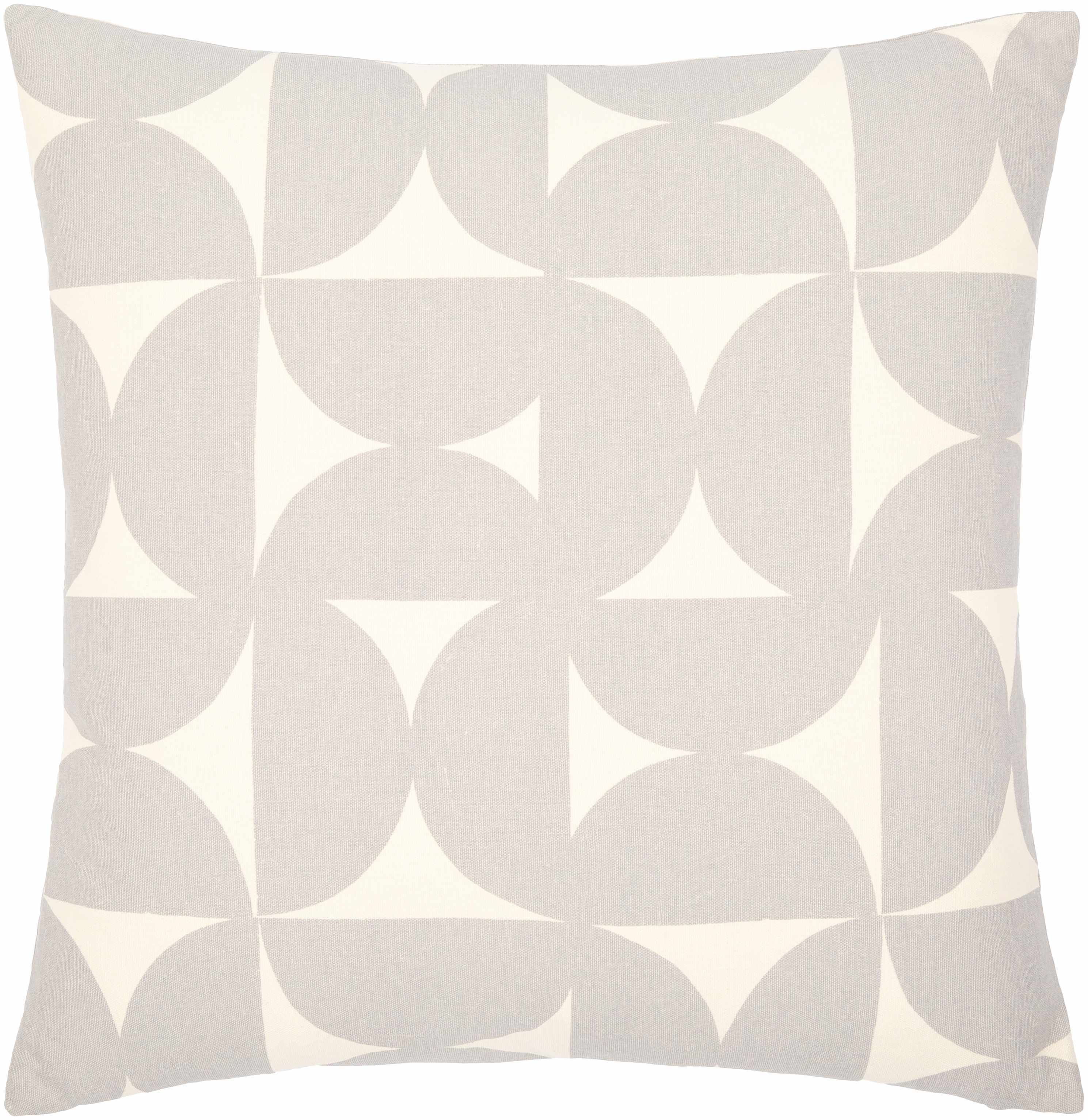 Bungabon Grey Geometric Pattern Throw Pillow-4