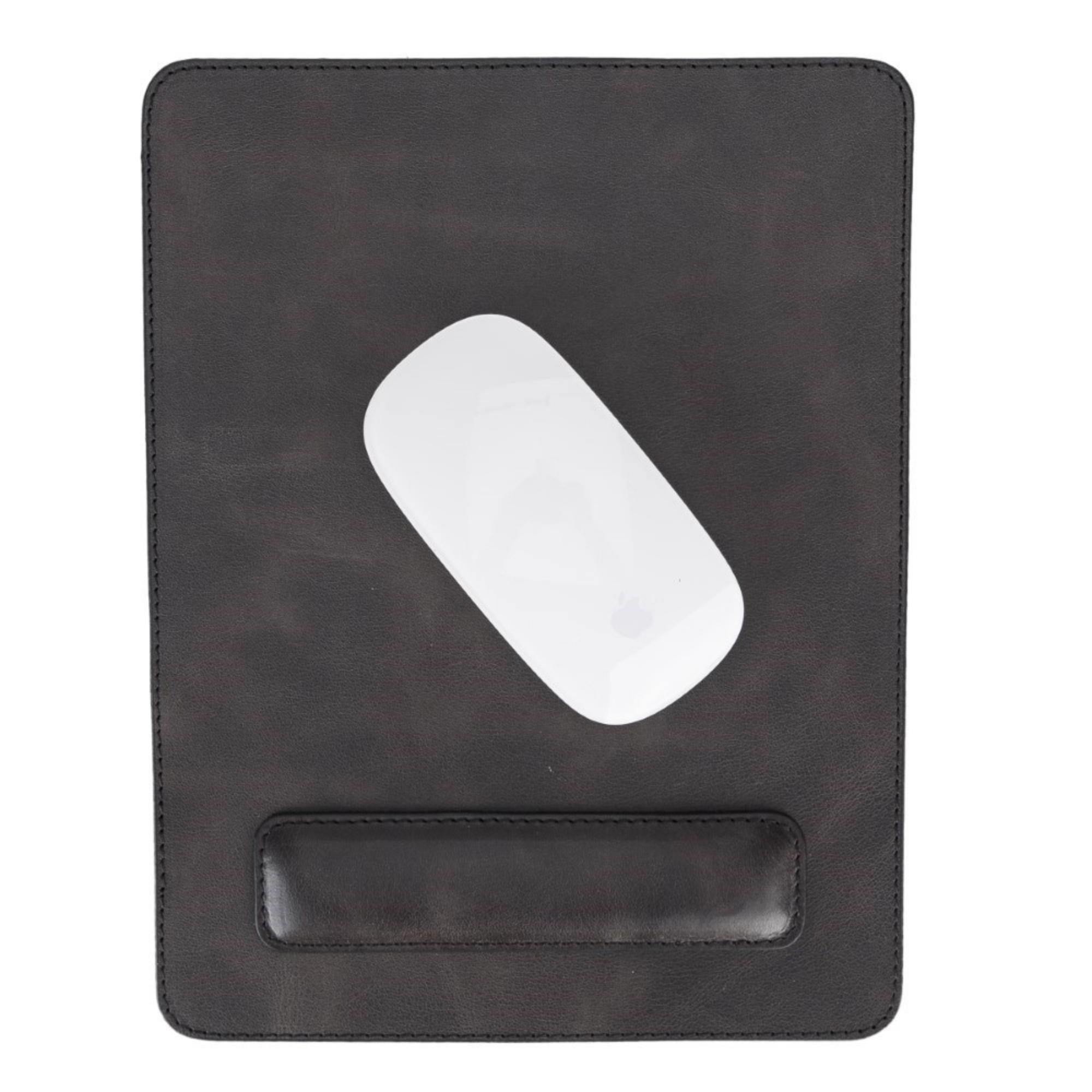 Boulder Full-Grain Leather Mouse Pad with Hand Support-5