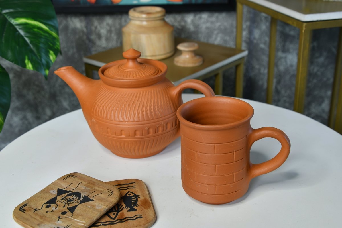 Terracotta Coffee Mug: Stylish, Functional Home & Kitchenware-5