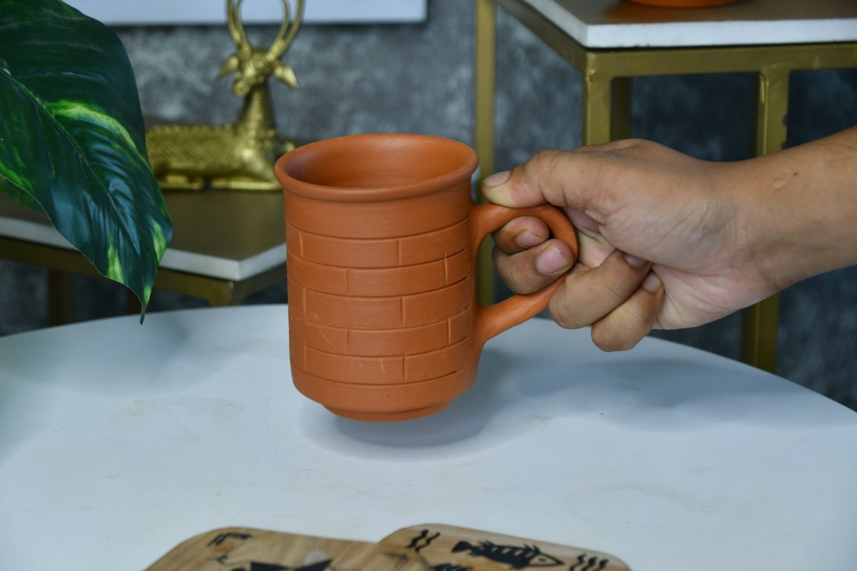 Terracotta Coffee Mug: Stylish, Functional Home & Kitchenware-0