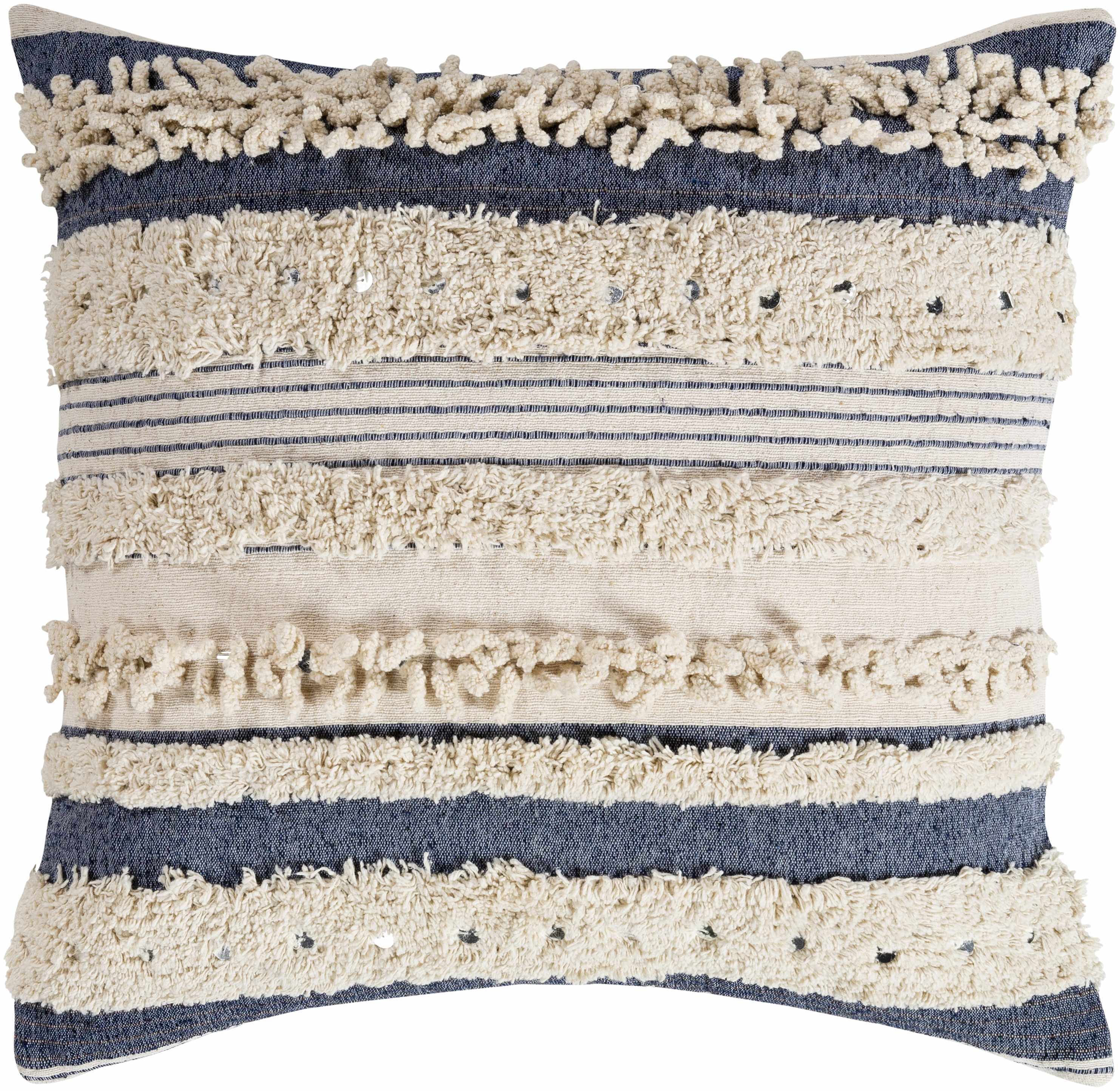 Braintree Striped Textured Throw Pillow-0