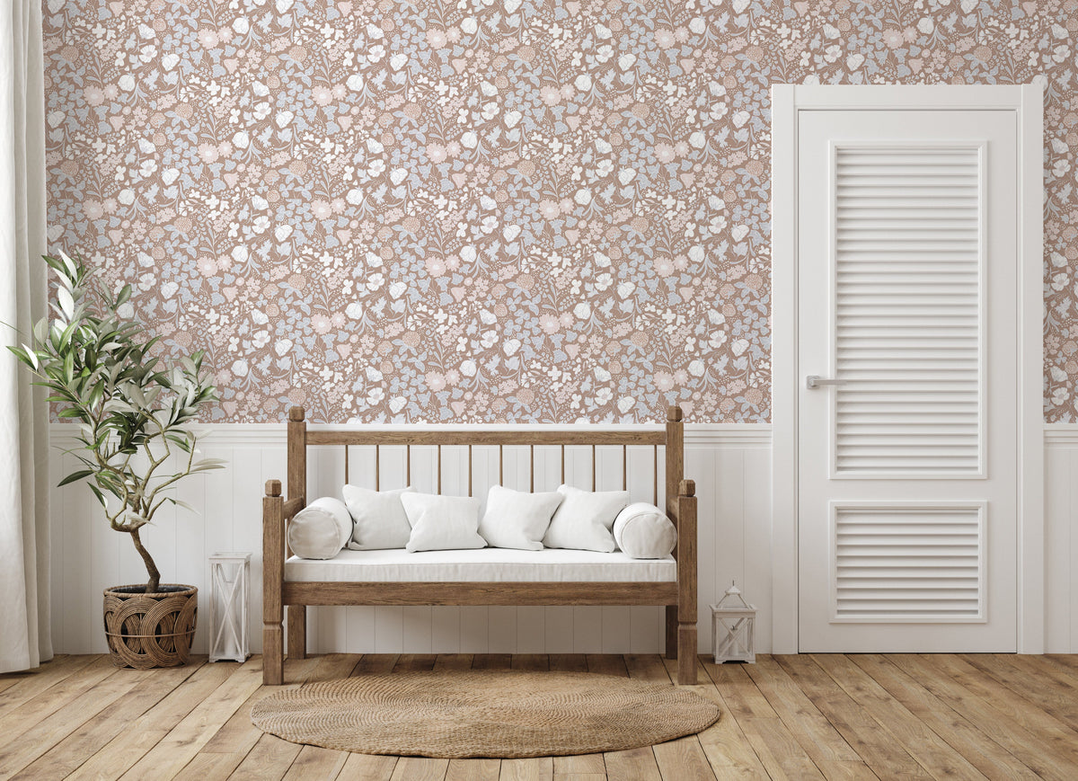 Holles Wallpaper by The Bright Leaf Design