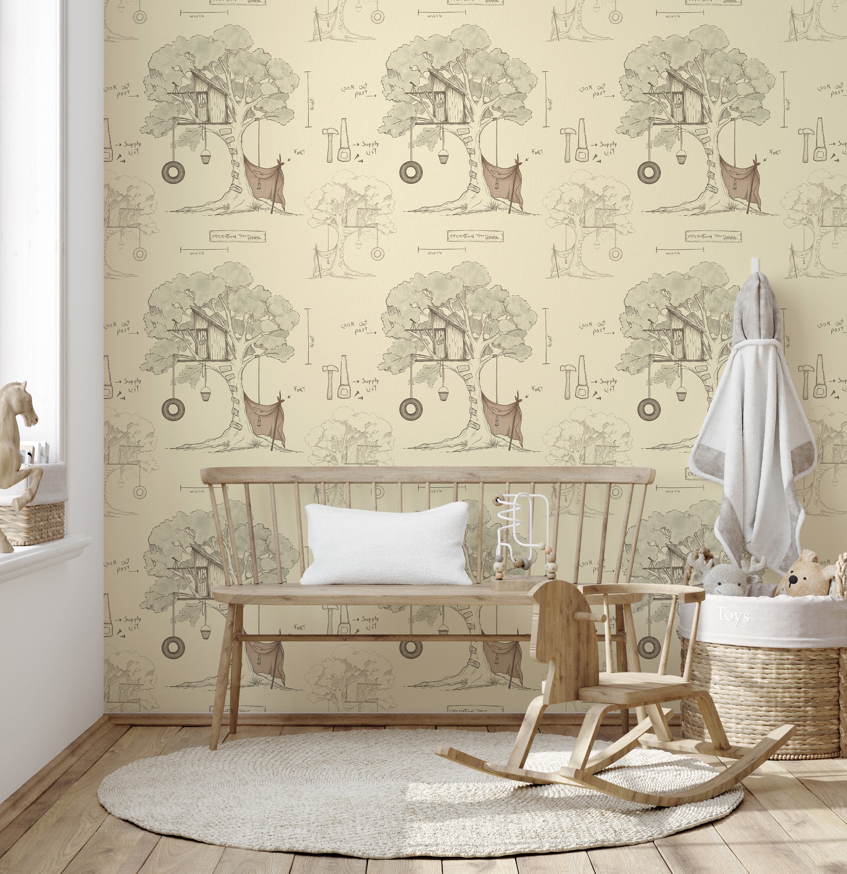 Beau Wallpaper by Karen and Marisa Designs