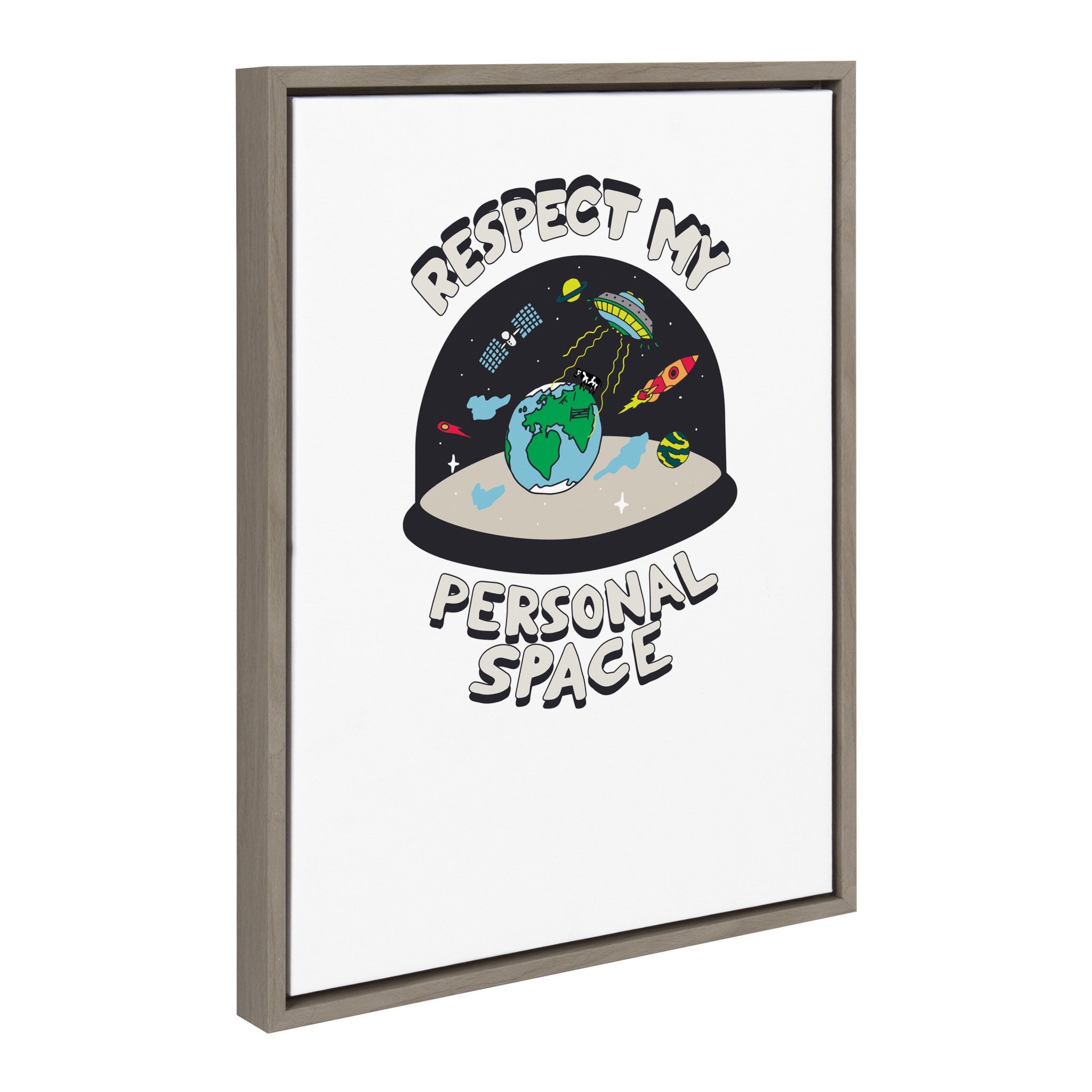 Sylvie Personal Space Framed Canvas by The Creative Bunch Studio