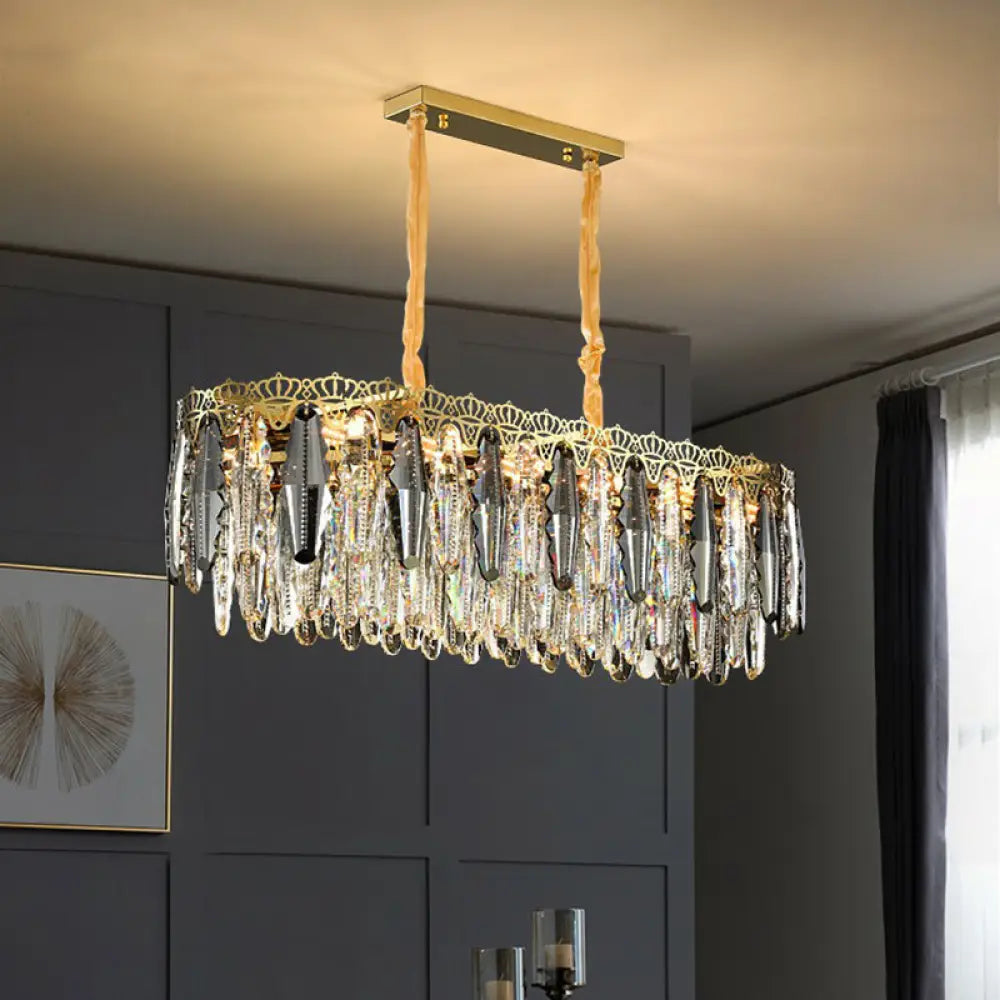 Brynlee Crystal Chandelier | Modern Dining Room Lighting