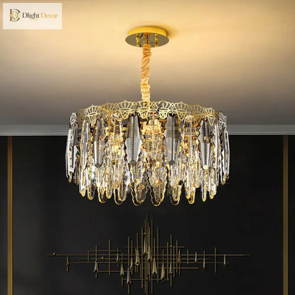 Brynlee Crystal Chandelier | Modern Dining Room Lighting