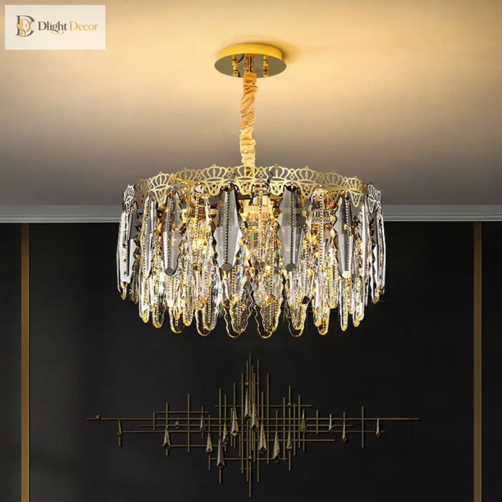 Brynlee Crystal Chandelier | Modern Dining Room Lighting