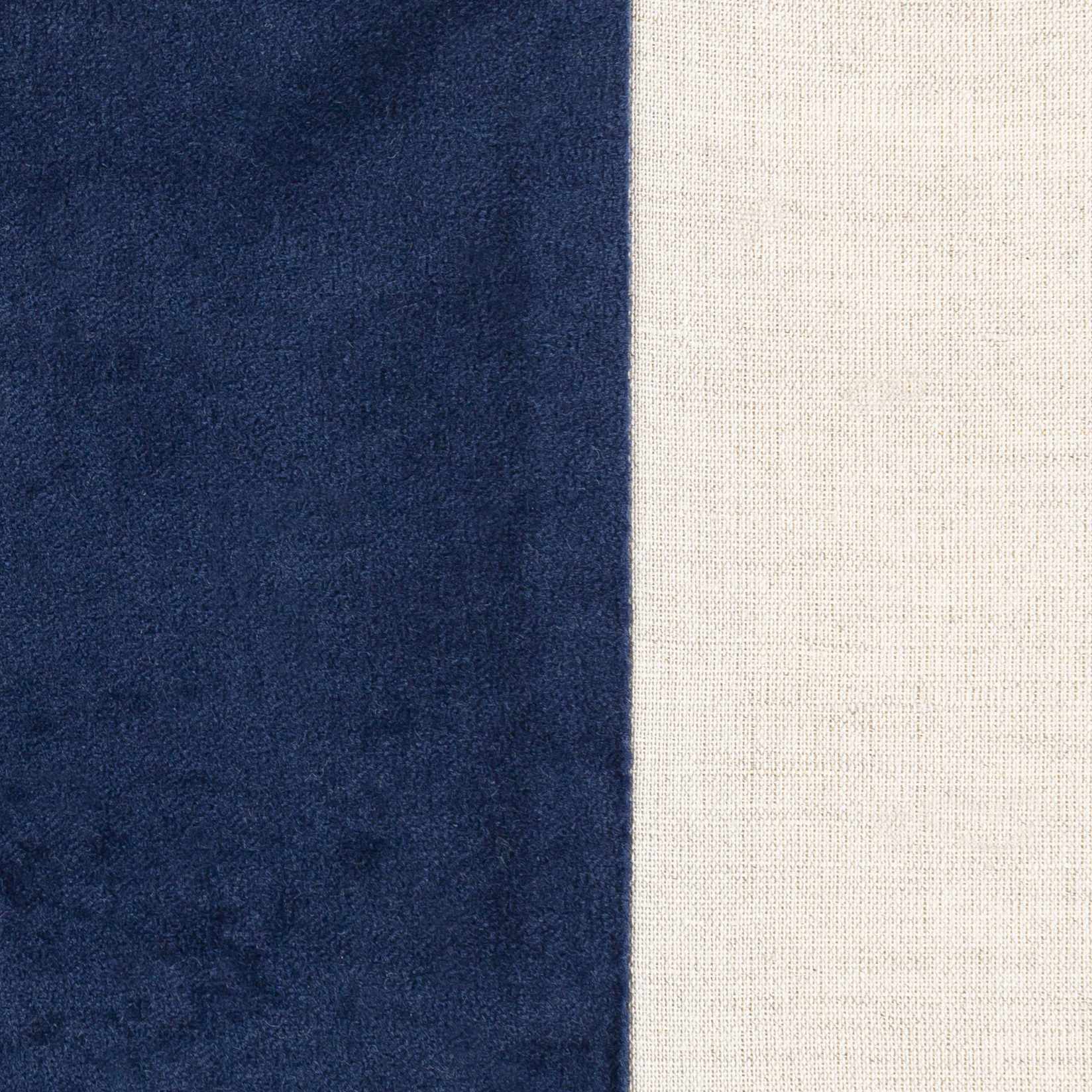 Bunyip Navy Velvet Band Throw Pillow-2