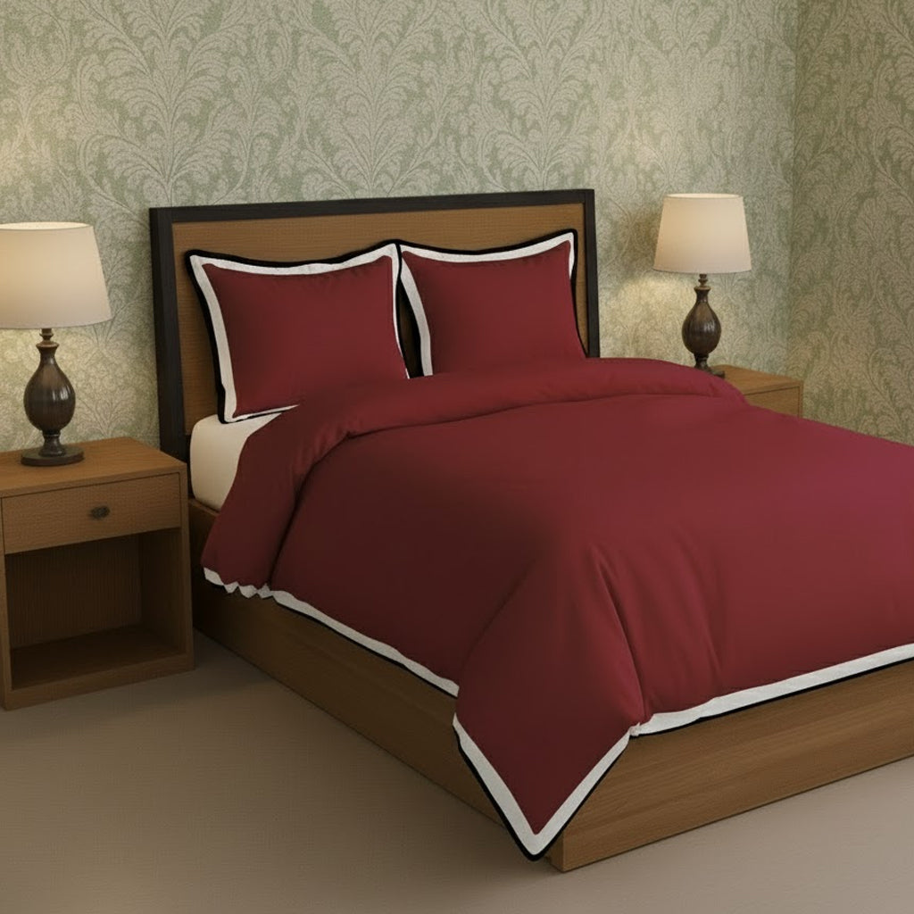 Black & White Border Frame Duvet Cover Set