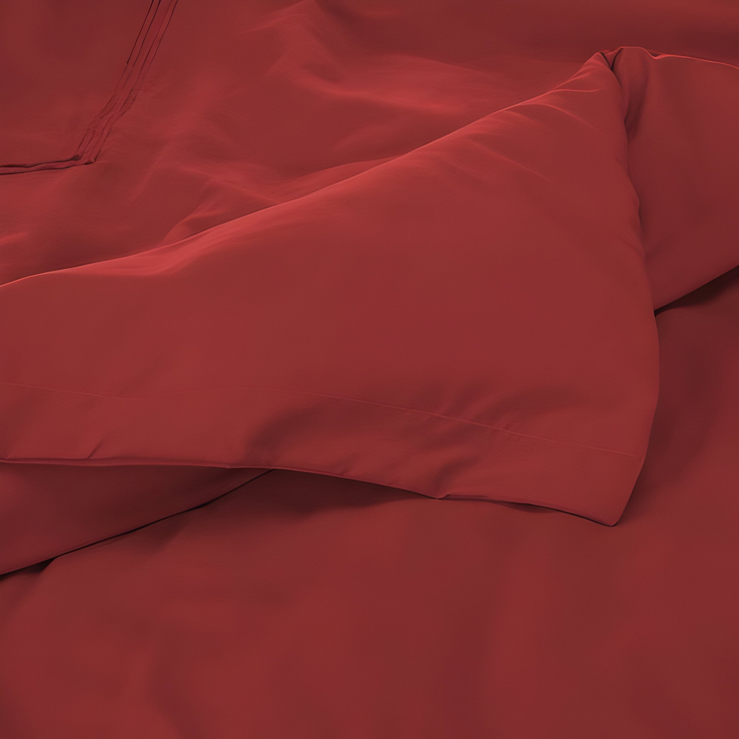 400TC Cotton Luxurious Double Embroidery Sateen Solid Duvet Cover Set