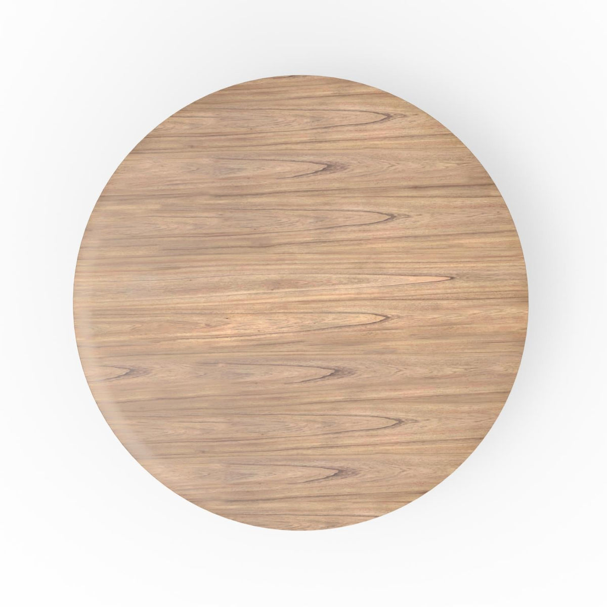 59 Inch Round Pedestal Dining Table, Solid Hardwood, Seats 6 to 8, Natural Oak