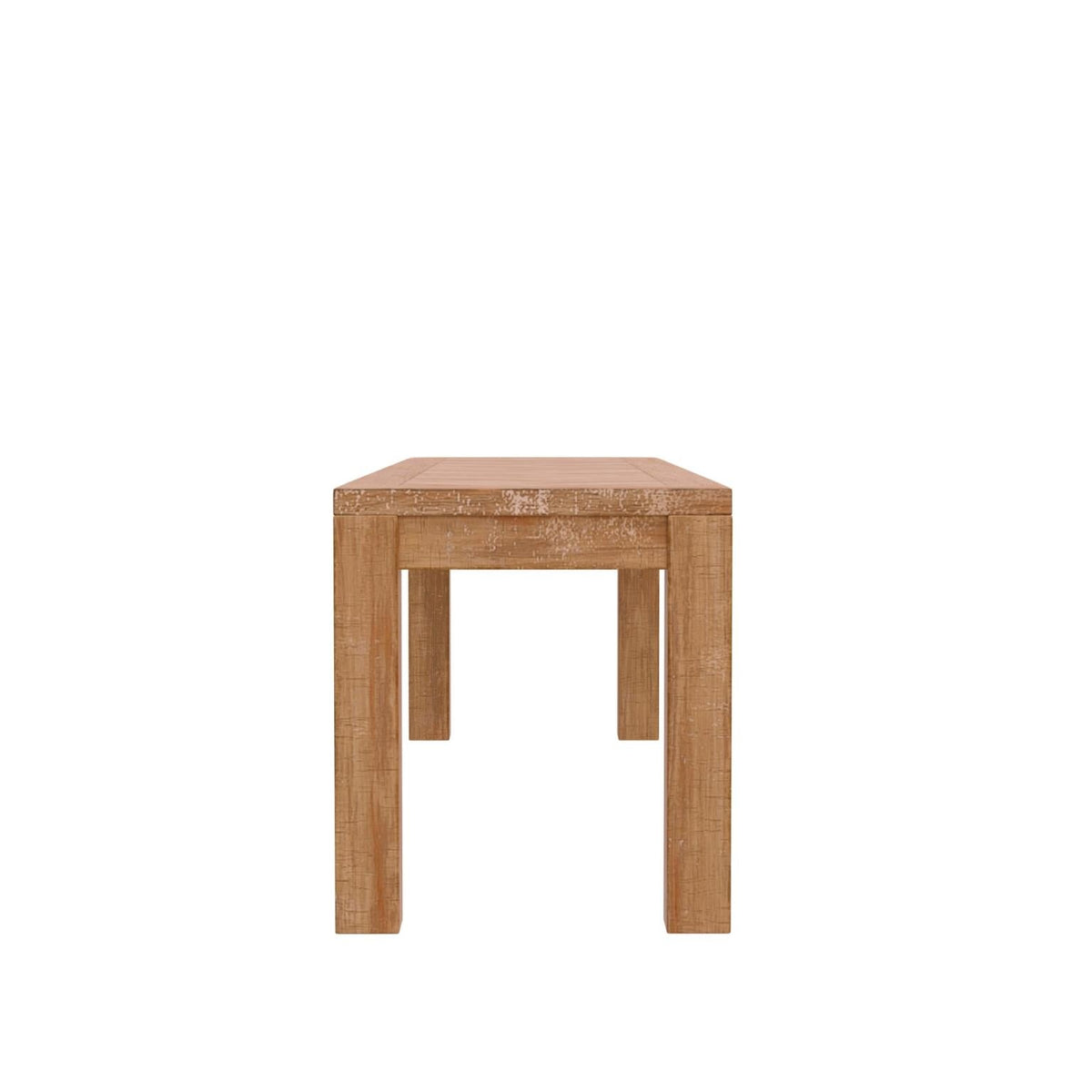 60 Inch Chevron Top Dining Bench, Solid Pine Wood, Seats 2 to 3, Honey Natural