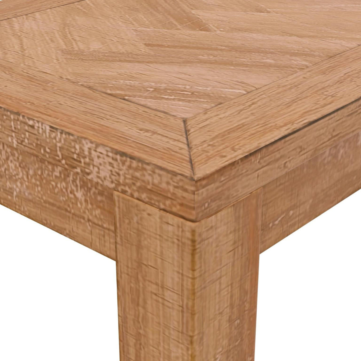 60 Inch Chevron Top Dining Bench, Solid Pine Wood, Seats 2 to 3, Honey Natural