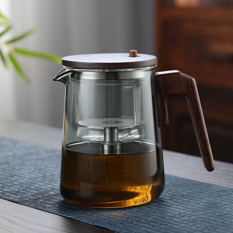 Tea Water Separation Teapot Heat-resistant Glass-0