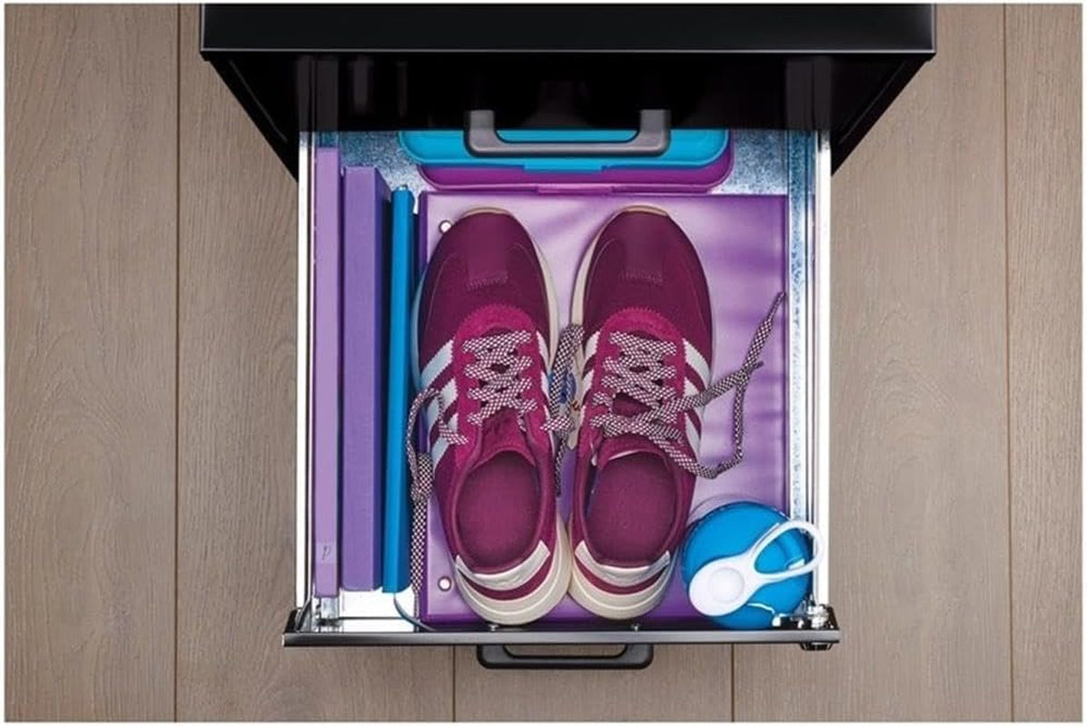 Metal 2 Drawer Letter File Cabinet Black Office Storage