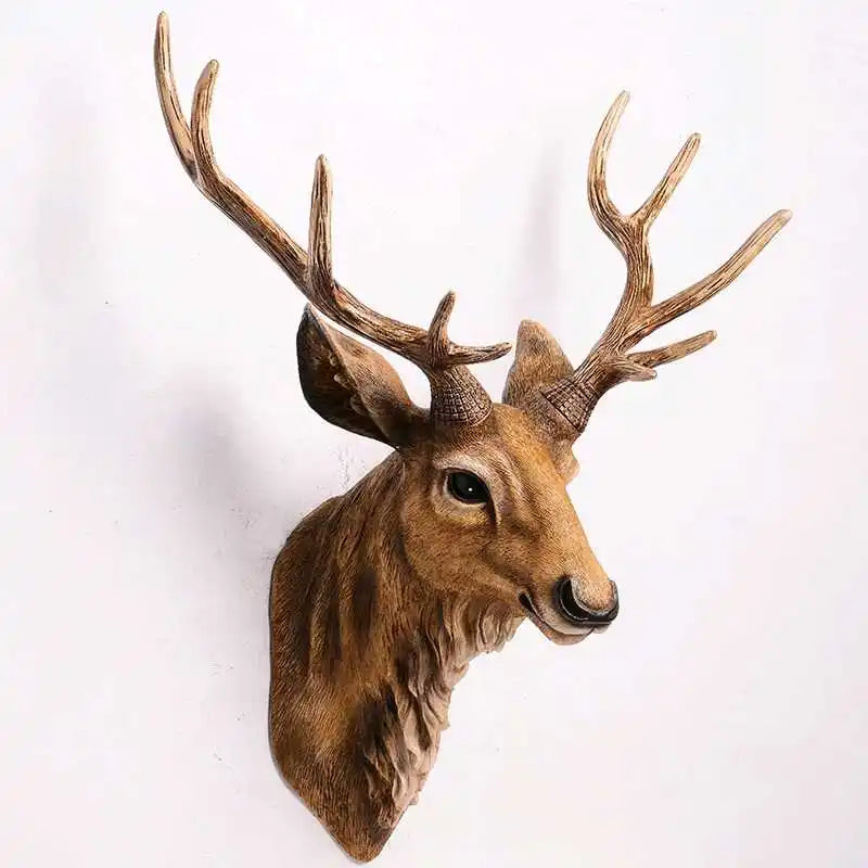 Faux Taxidermy Animal Head Wall Decor Handmade Farmhouse Decor