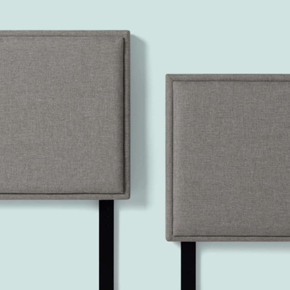 Charcoal Upholstered King Size Bed Frame with Legs