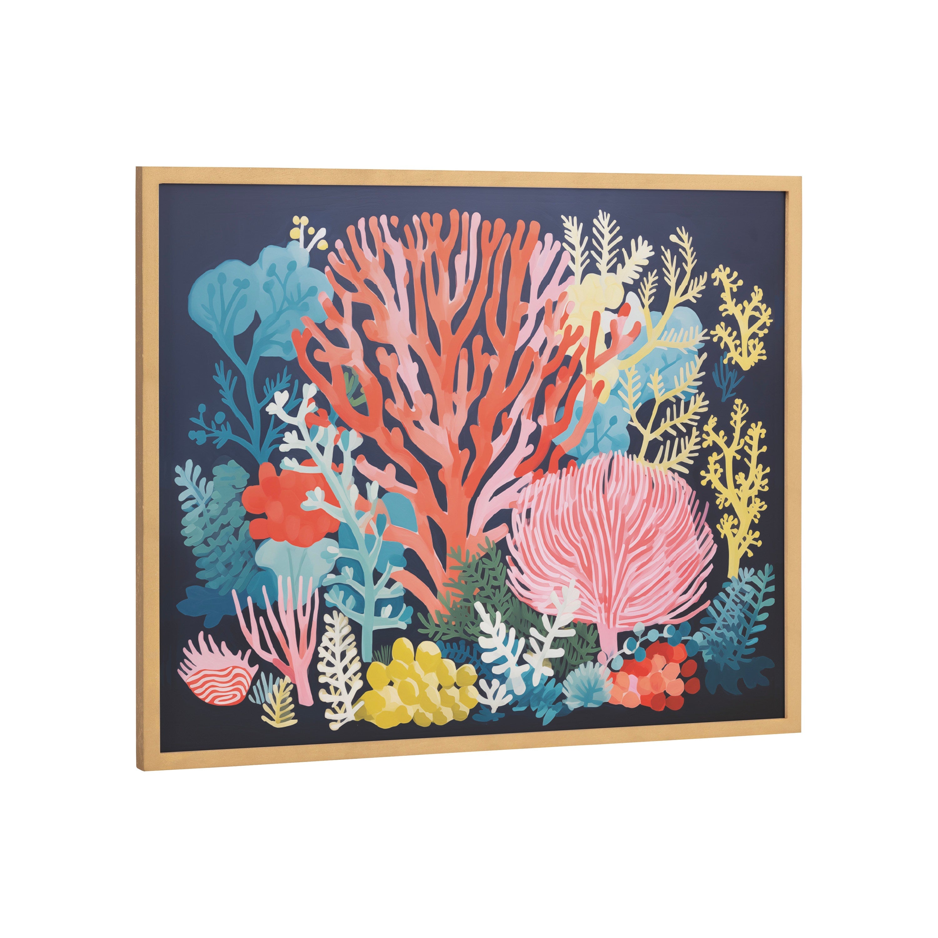 Gallery Bright Coral Underwater Ocean Print by The Creative Bunch Studio