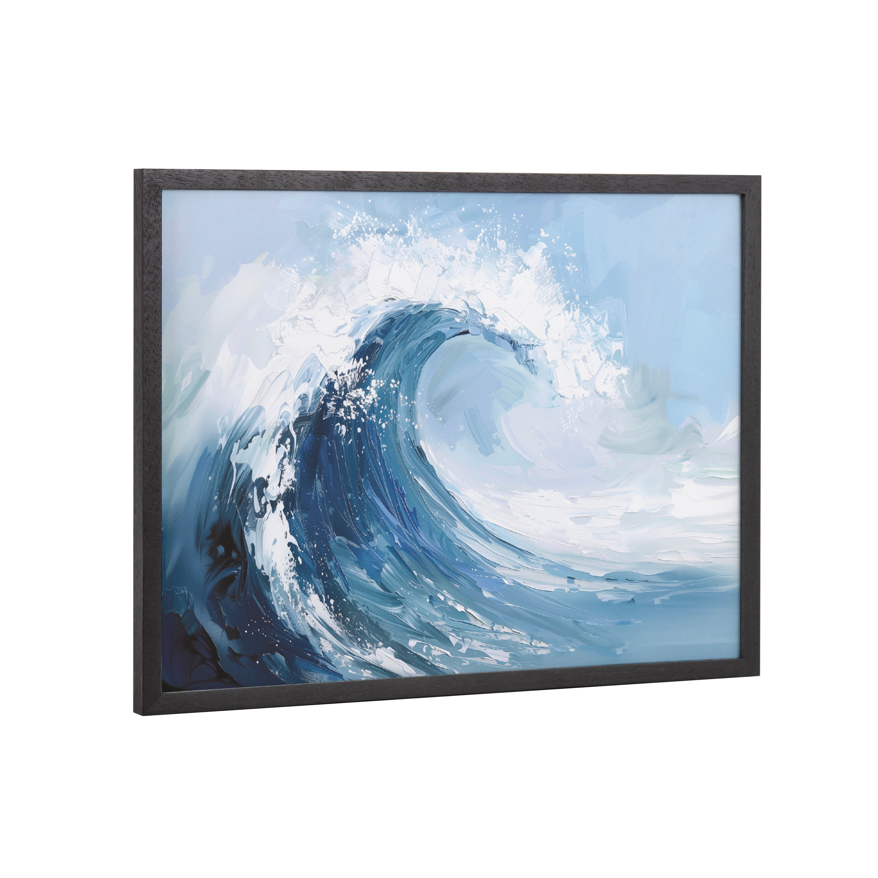 Gallery Abstract Painterly Coastal Ocean Wave Print by The Creative Bunch Studio