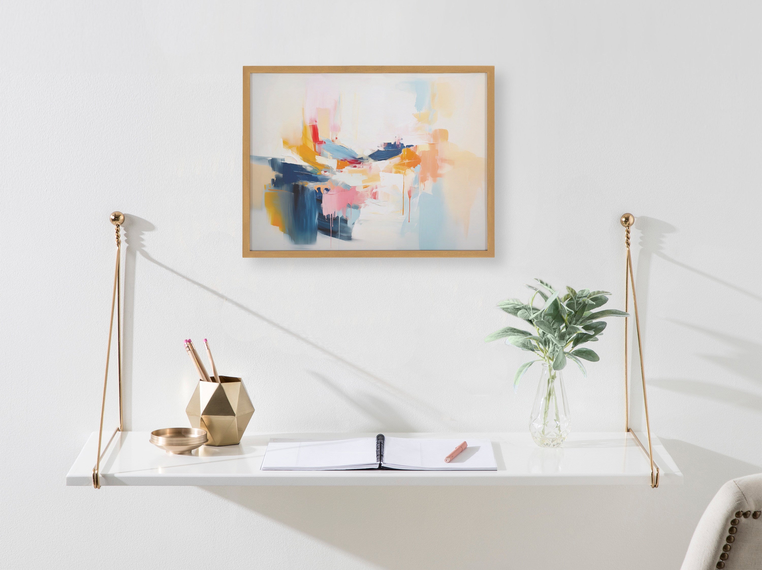 Gallery Elegant Coastal Beach Abstract Print by The Creative Bunch Studio