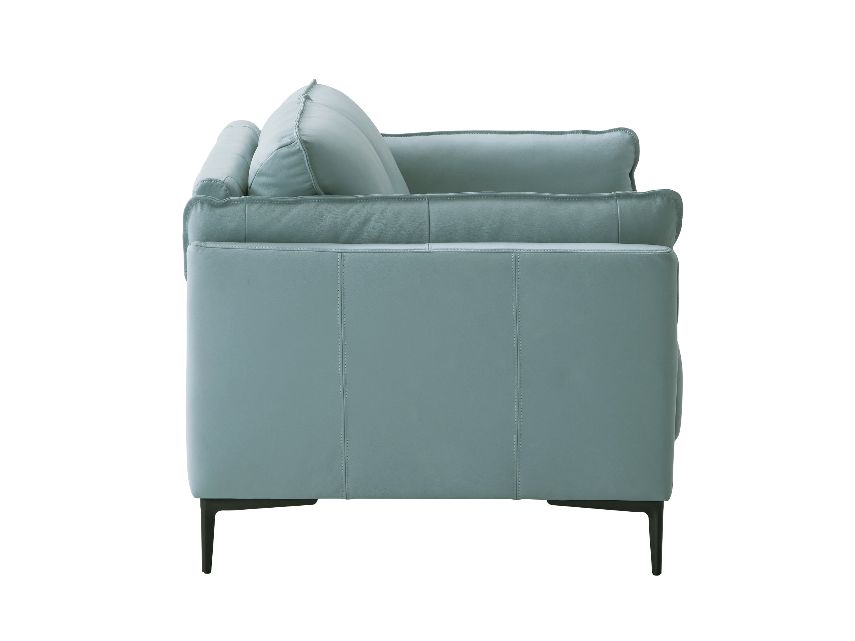 ACME Mesut Loveseat, Light Blue Top Grain Leather-3