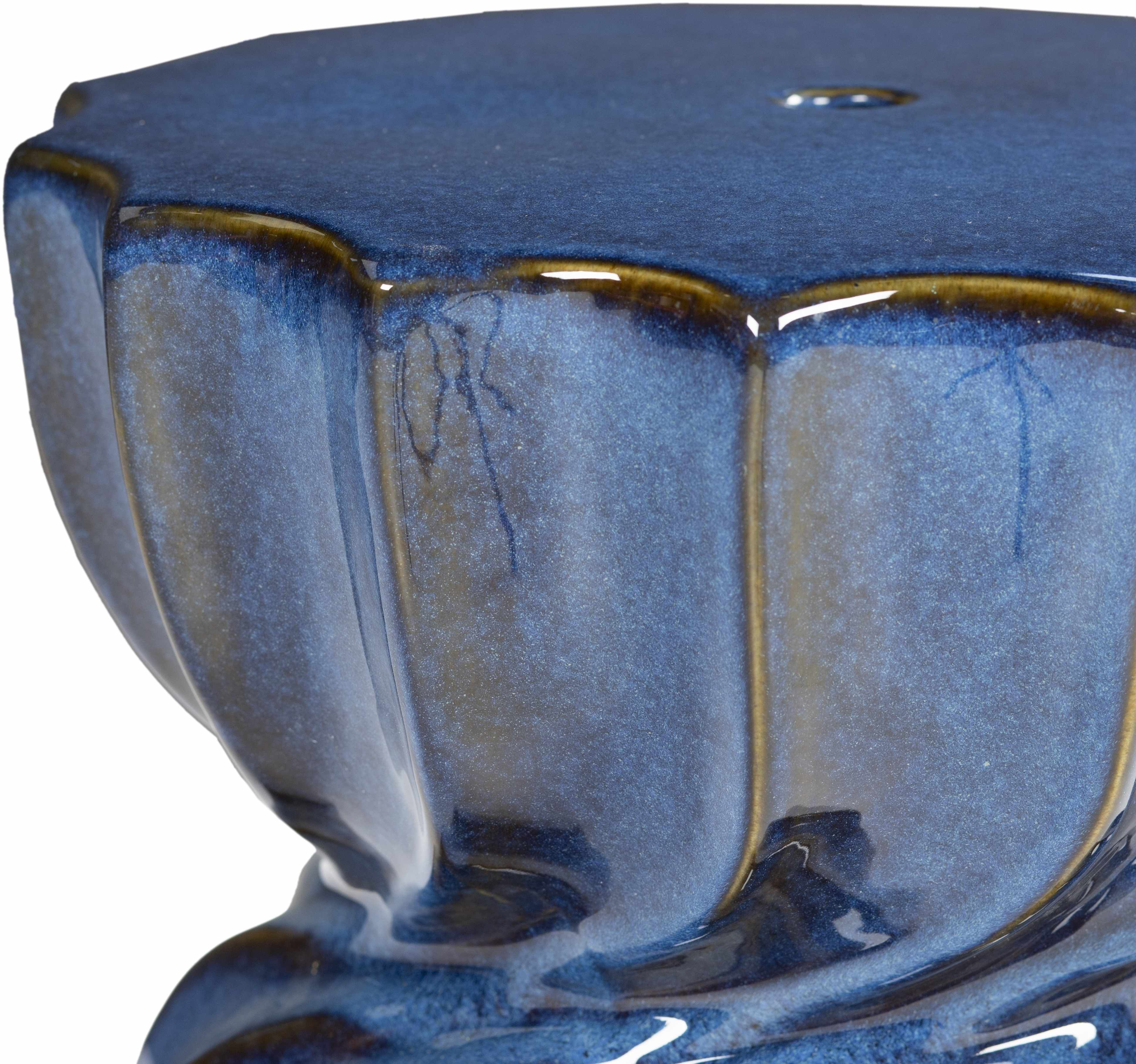 Cabugao Blue Ceramic Stool Table-2