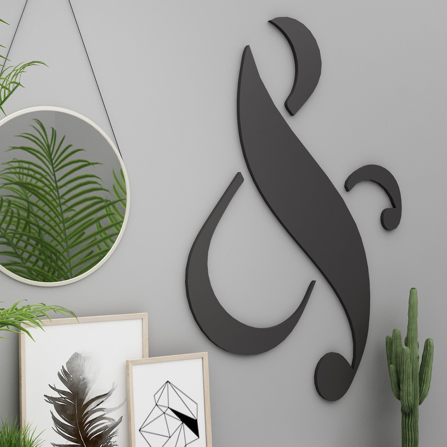 Ampersand Sign 3D Wall Decor-0