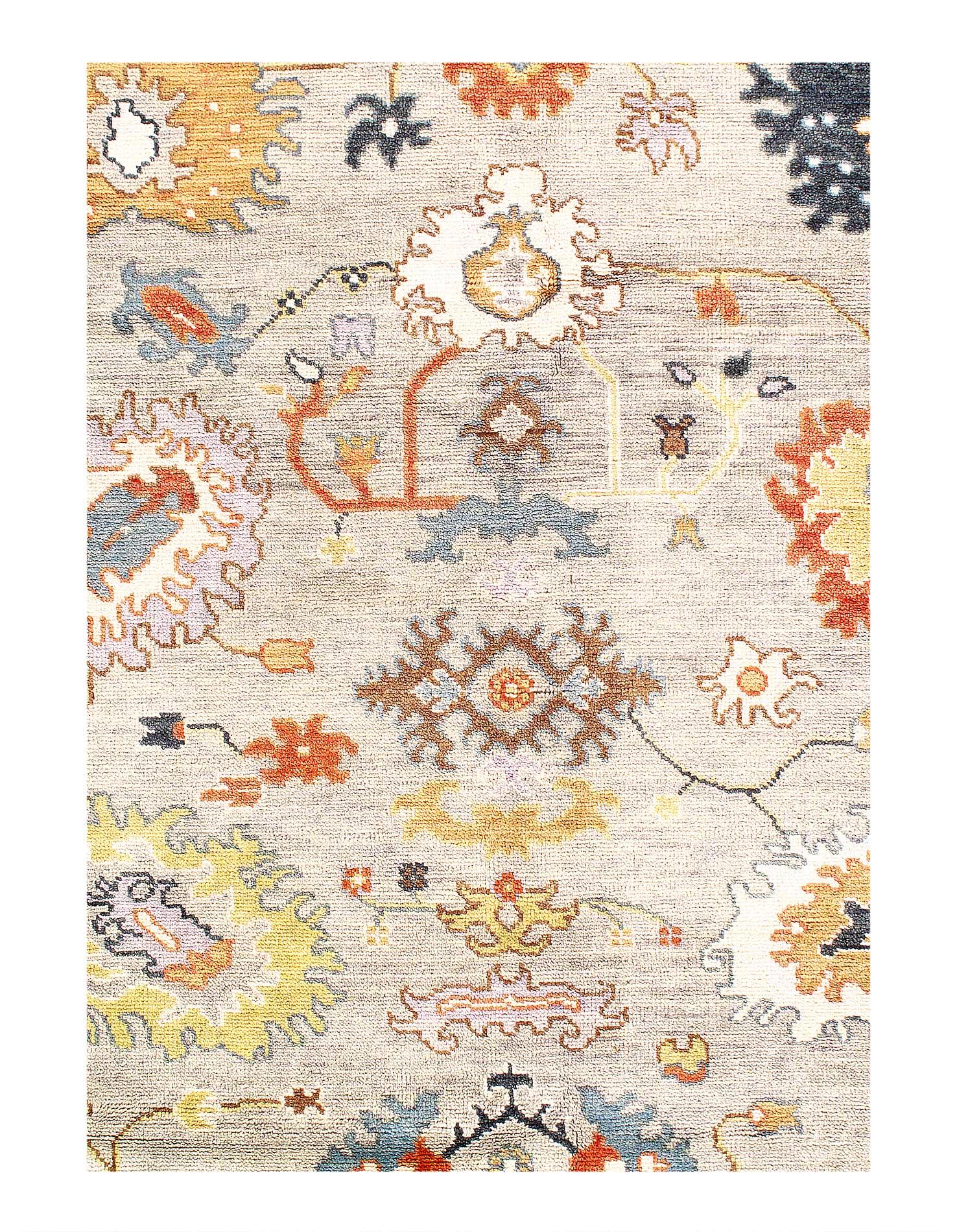 Canvello Fine Hand Knotted Oushak Design Rug - 8'2''X 10'-1