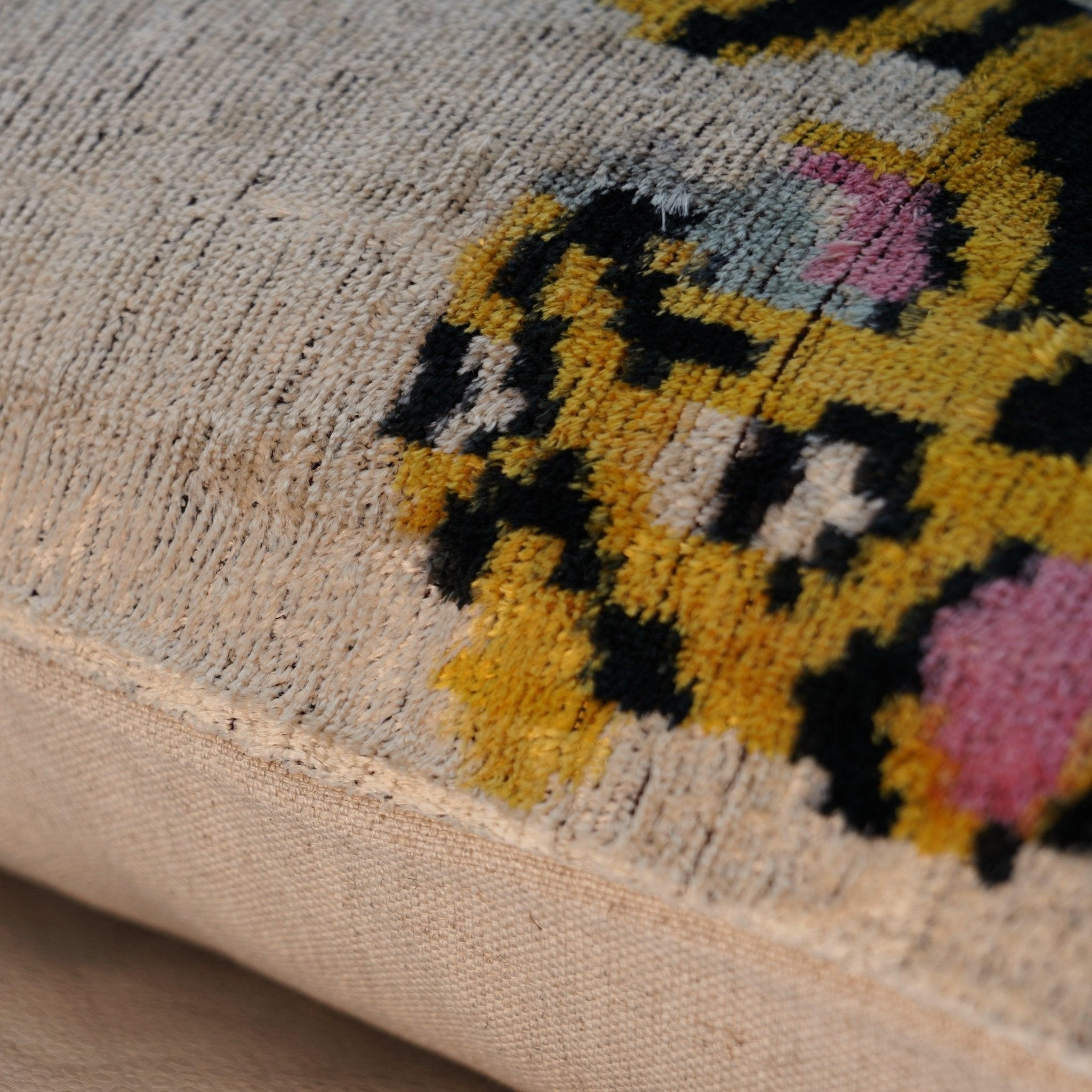 Canvello Handmade Designer Tiger Throw Pillow Down Filled - 16"X24"-4